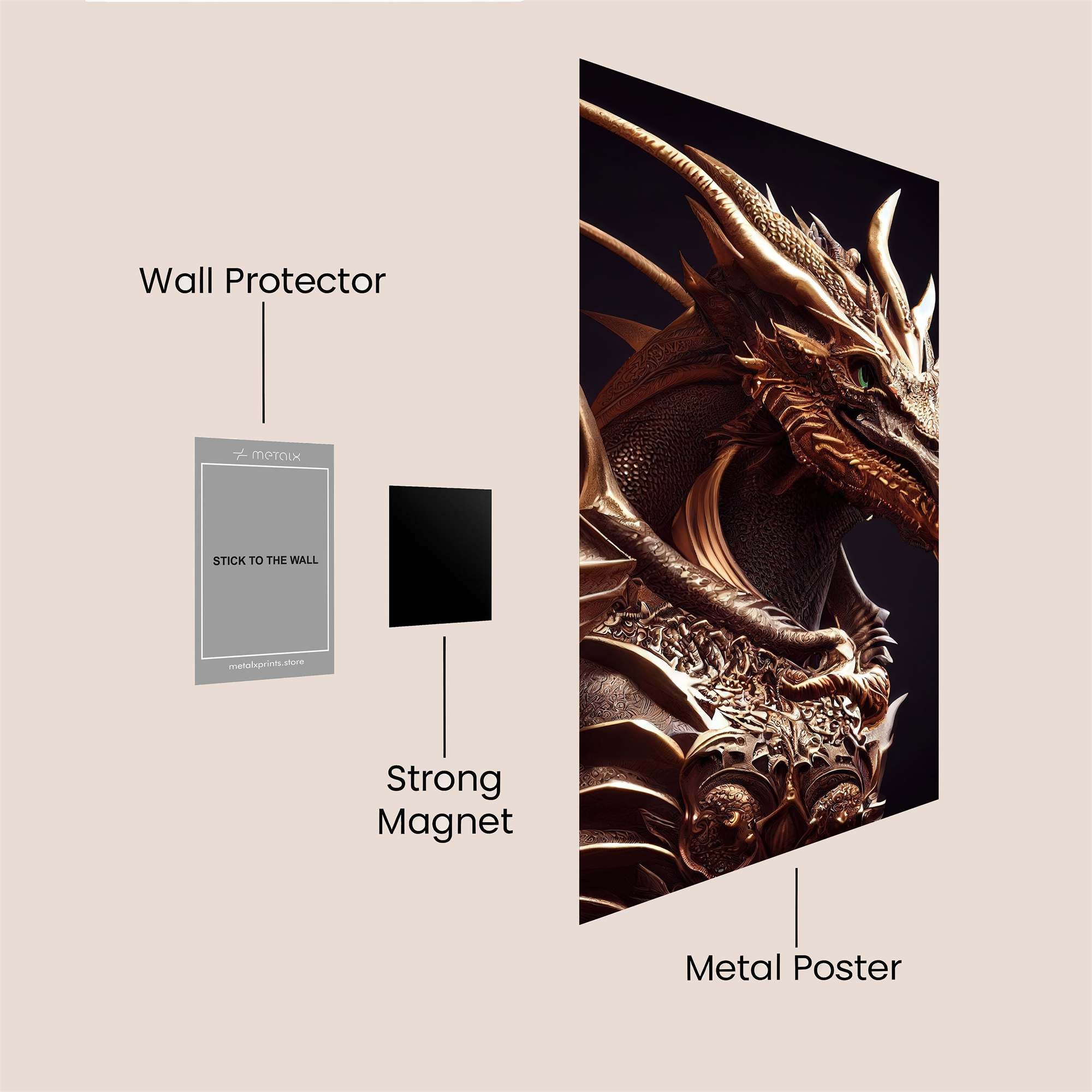 Dragon Regal Safe Wall Magnetic / M