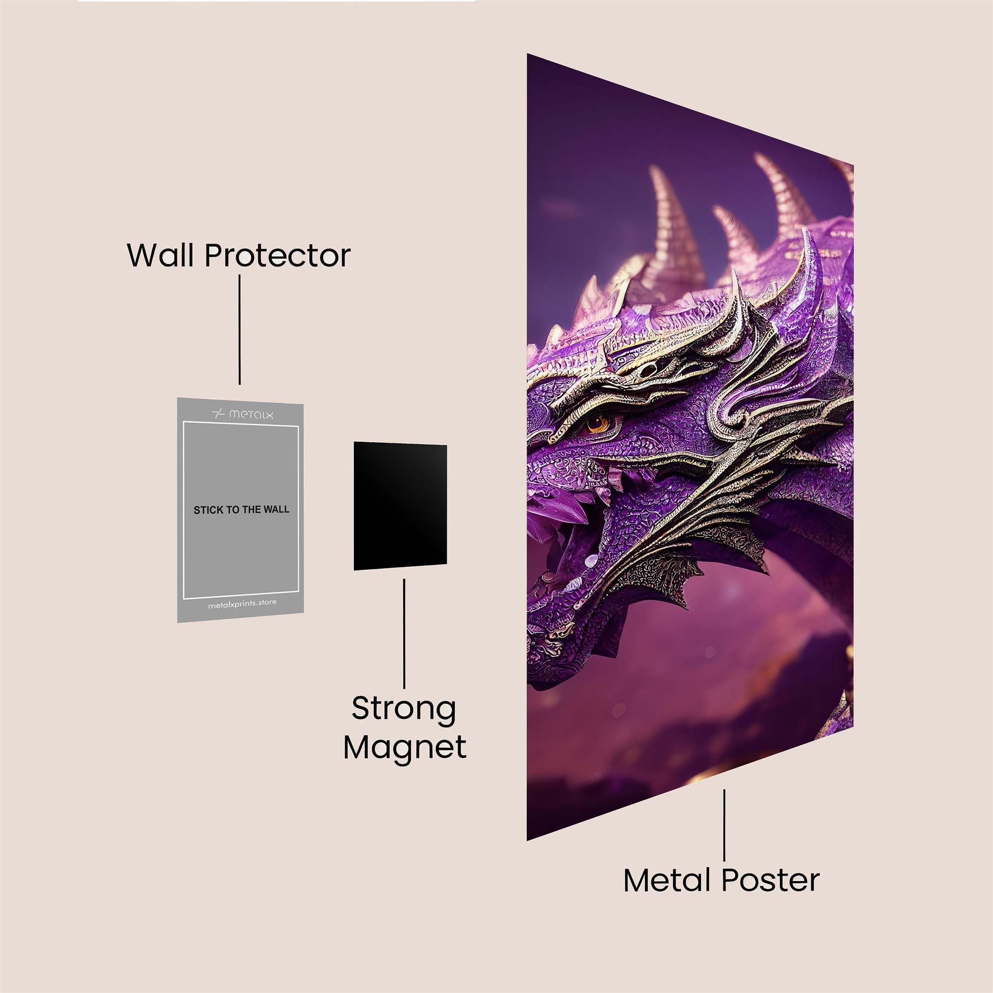 Amethyst Rage Safe Wall Magnetic / M