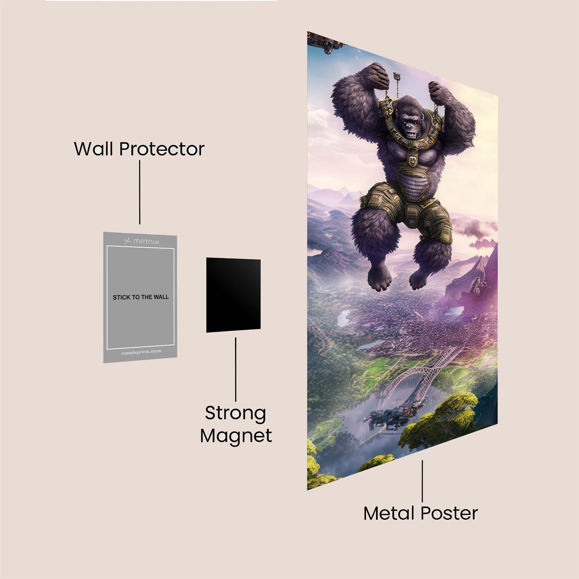 Gorilla Ascent Safe Wall Magnetic / M