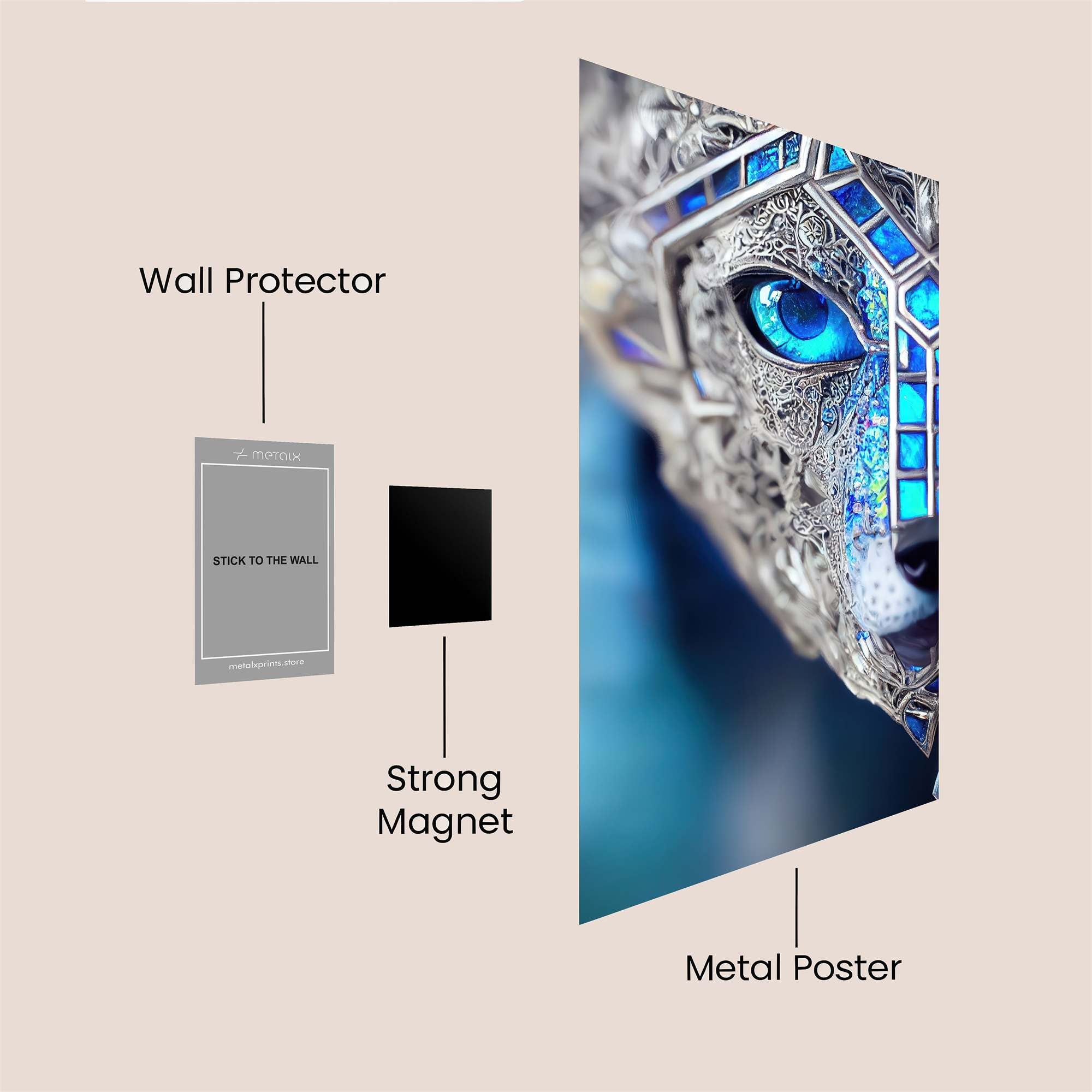 Feline Enigma Safe Wall Magnetic / M