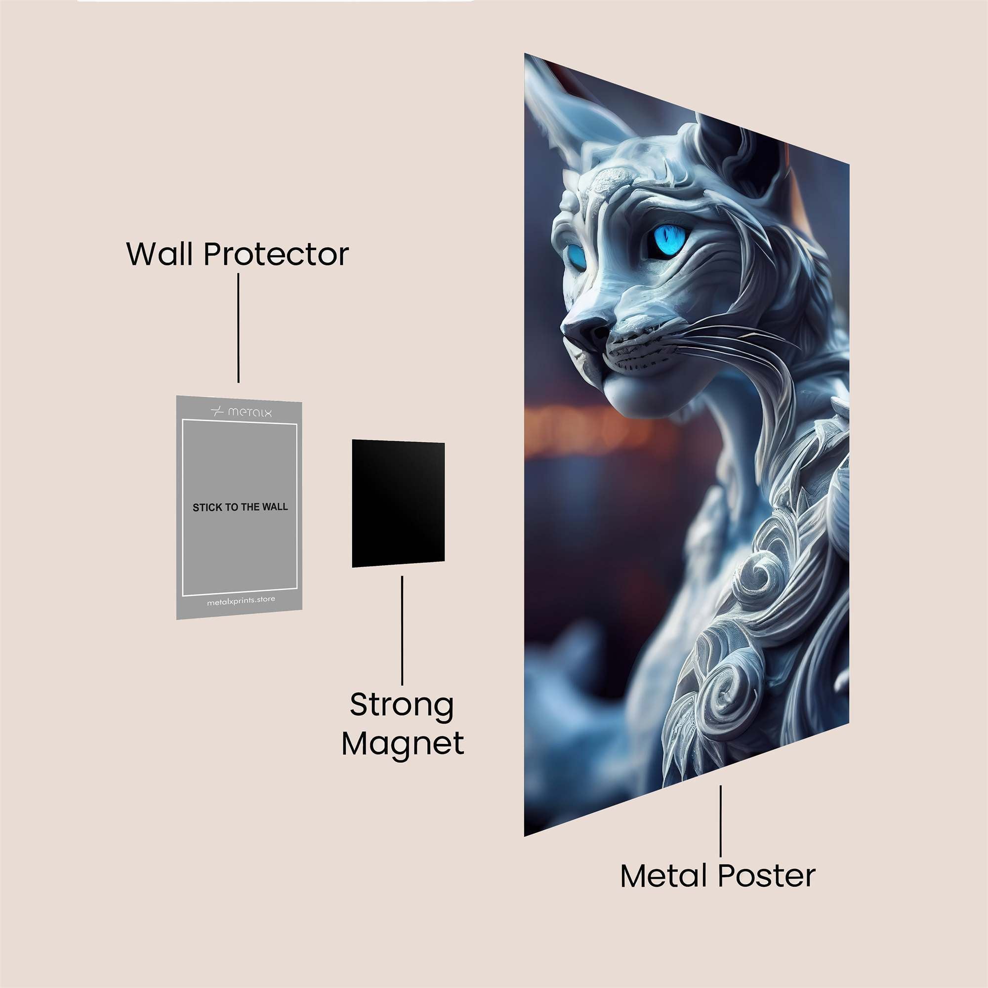 Feline Majesty Safe Wall Magnetic / M