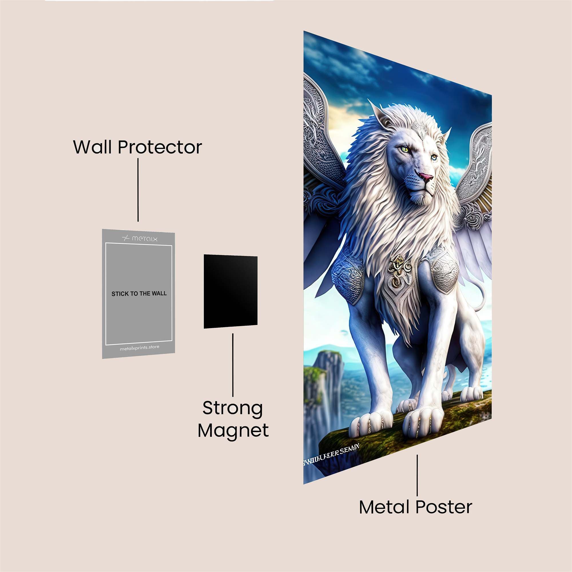 Sculpted Serenity Safe Wall Magnetic / M