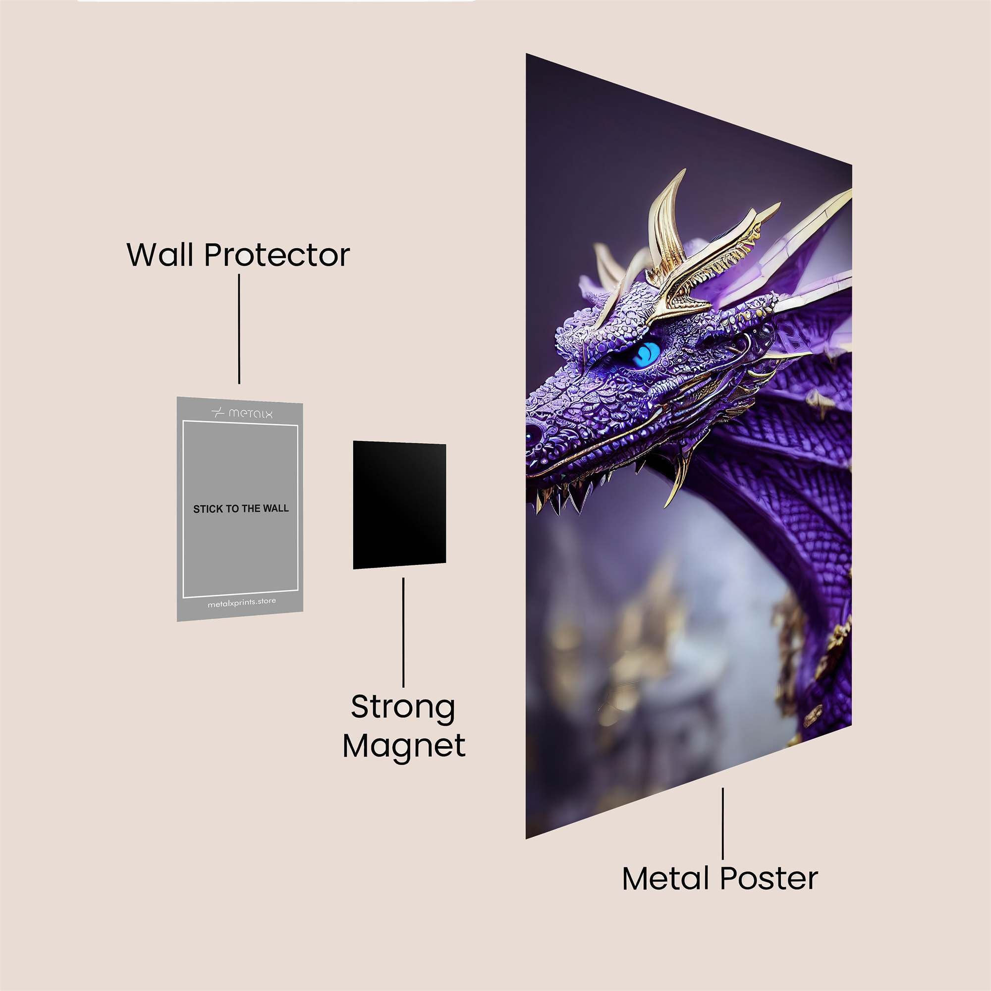 Mystical Guardian Safe Wall Magnetic / M