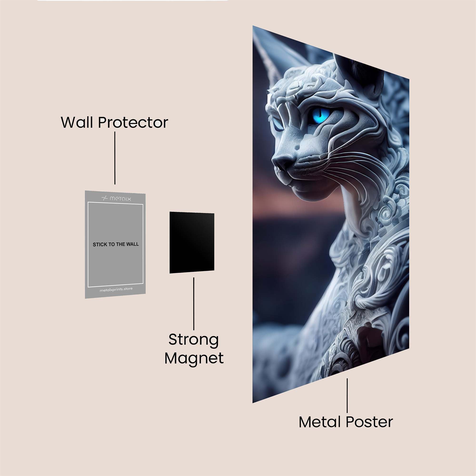 Sculpted Serenity Safe Wall Magnetic / M