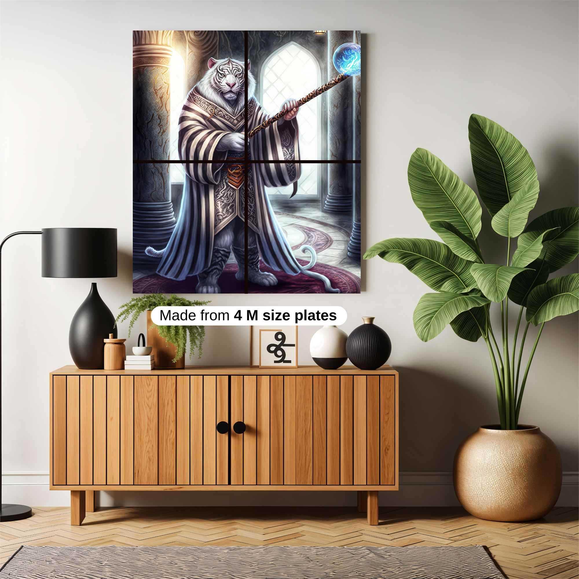 Wizard Tiger Safe Wall Magnetic / M