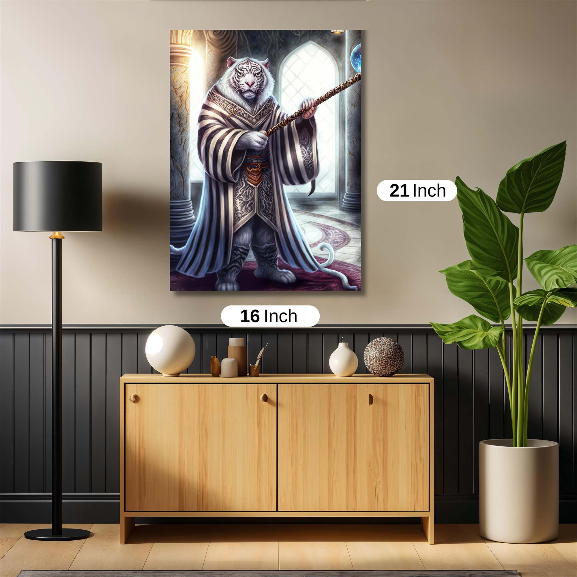 Wizard Tiger Safe Wall Magnetic / M