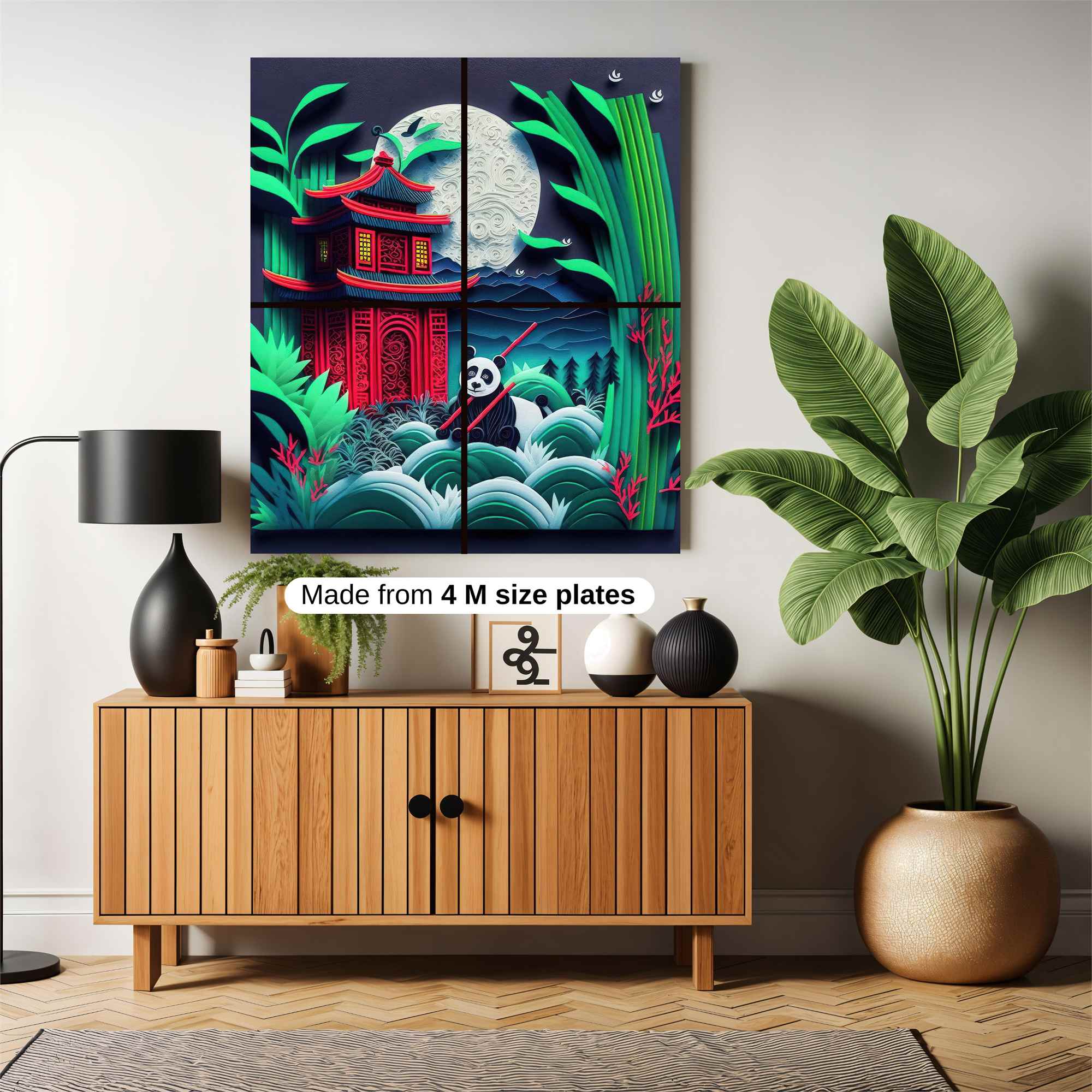 Panda Adventure Safe Wall Magnetic / M