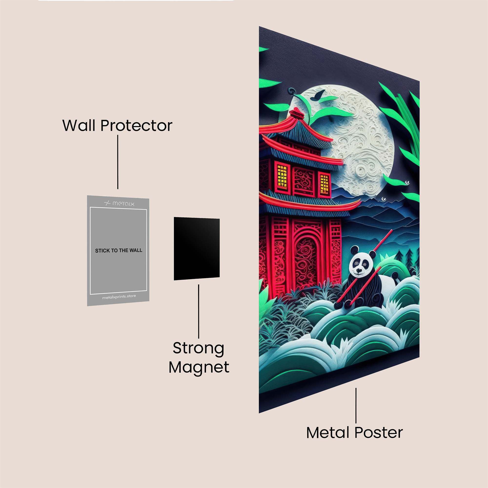 Panda Adventure Safe Wall Magnetic / M