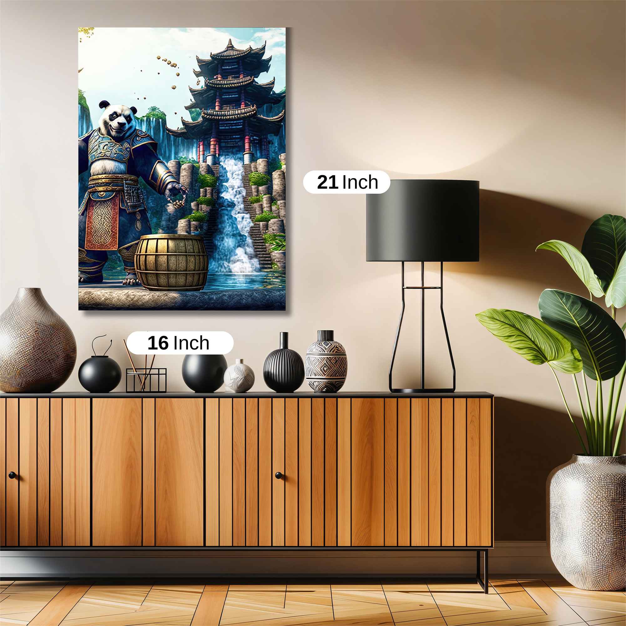 Panda Warrior Safe Wall Magnetic / M