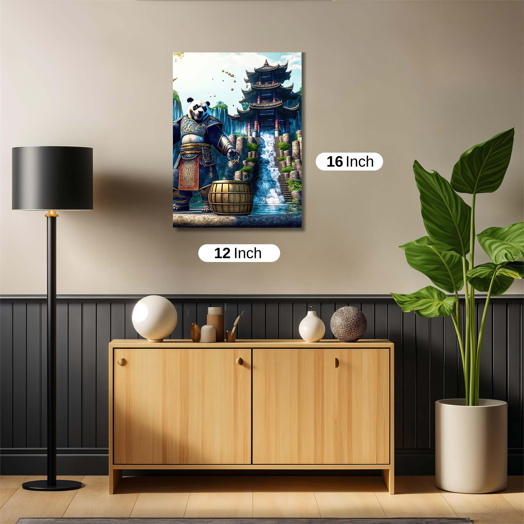 Panda Warrior Safe Wall Magnetic / M