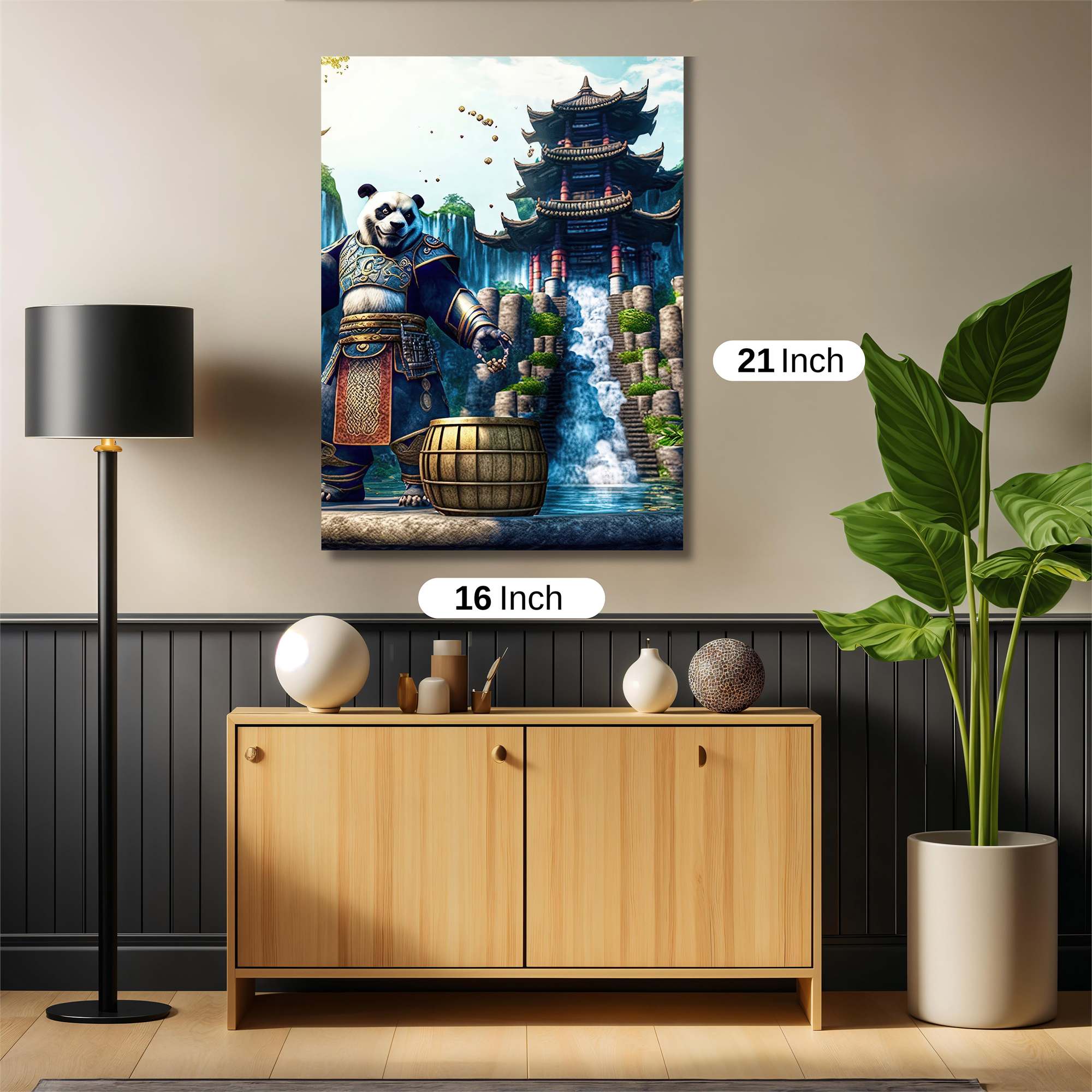 Panda Warrior Safe Wall Magnetic / M