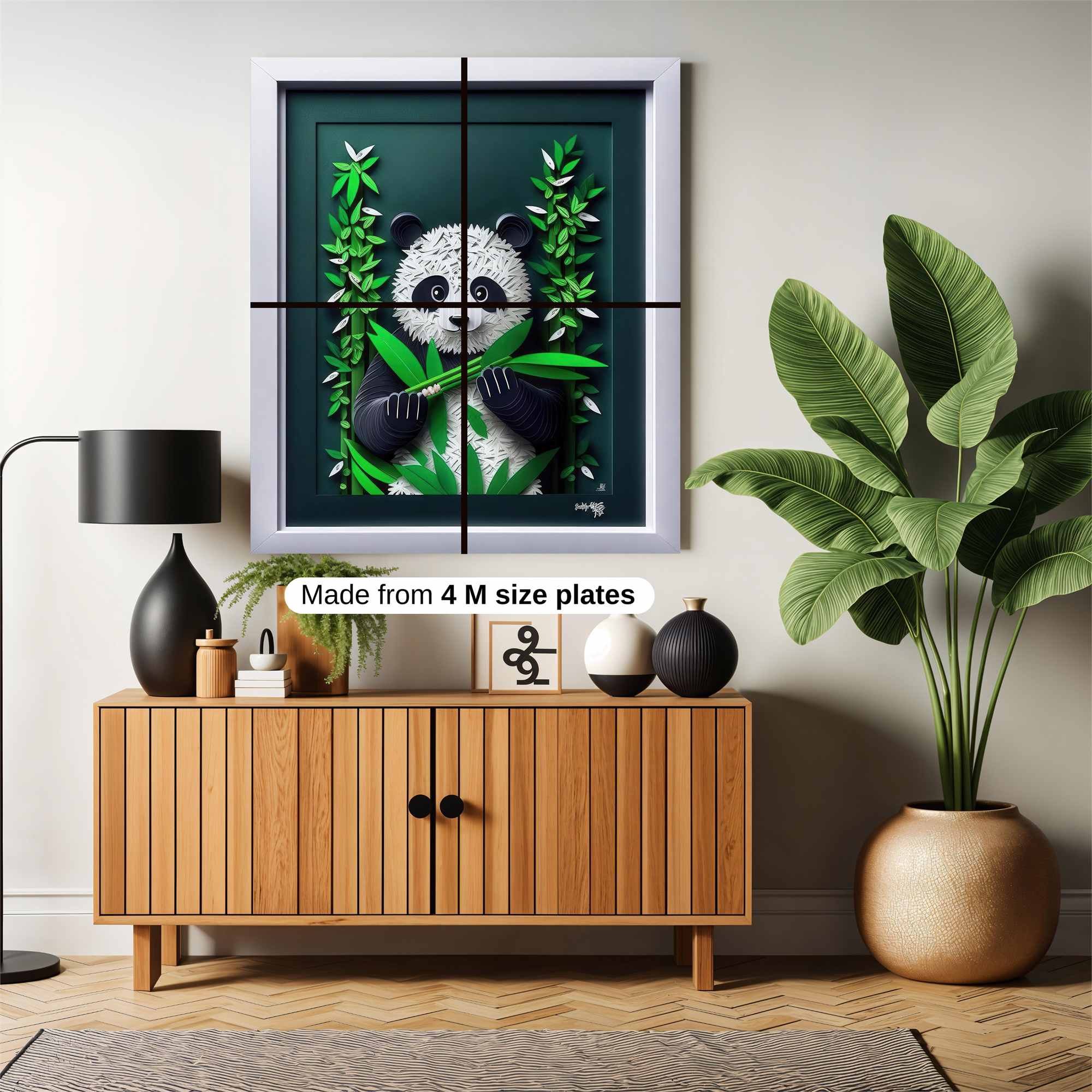 Panda Peace Safe Wall Magnetic / M