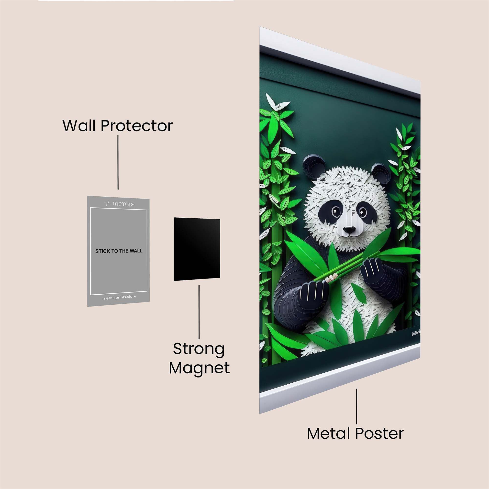 Panda Peace Safe Wall Magnetic / M
