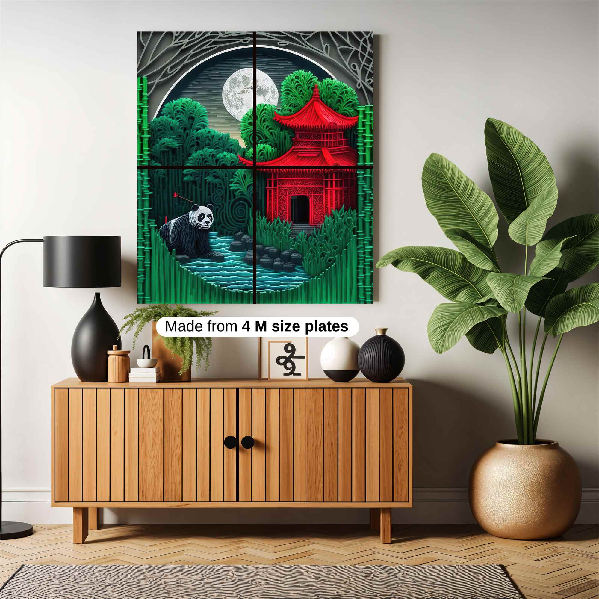 Panda Serenity Safe Wall Magnetic / M