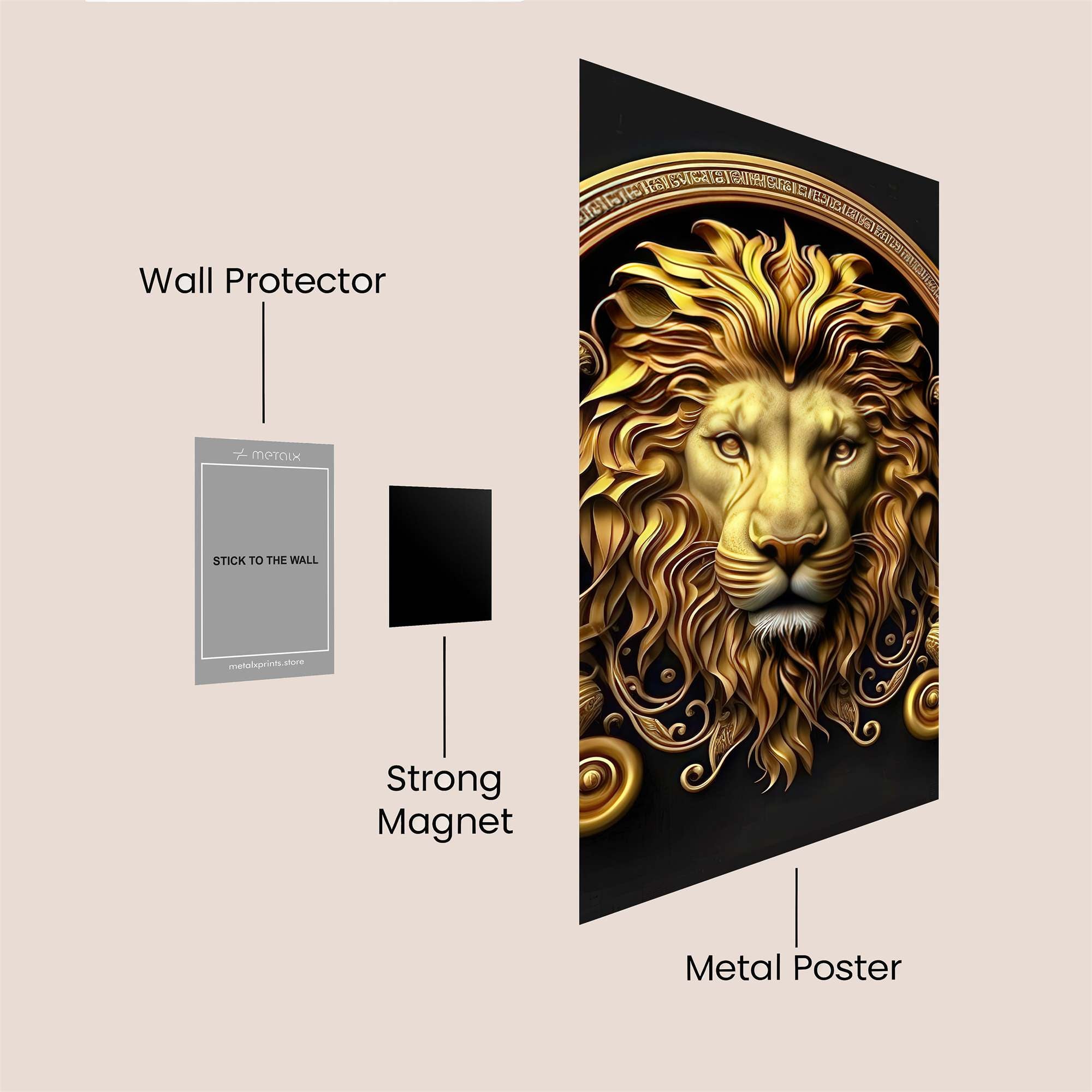 Lion Regal Safe Wall Magnetic / M