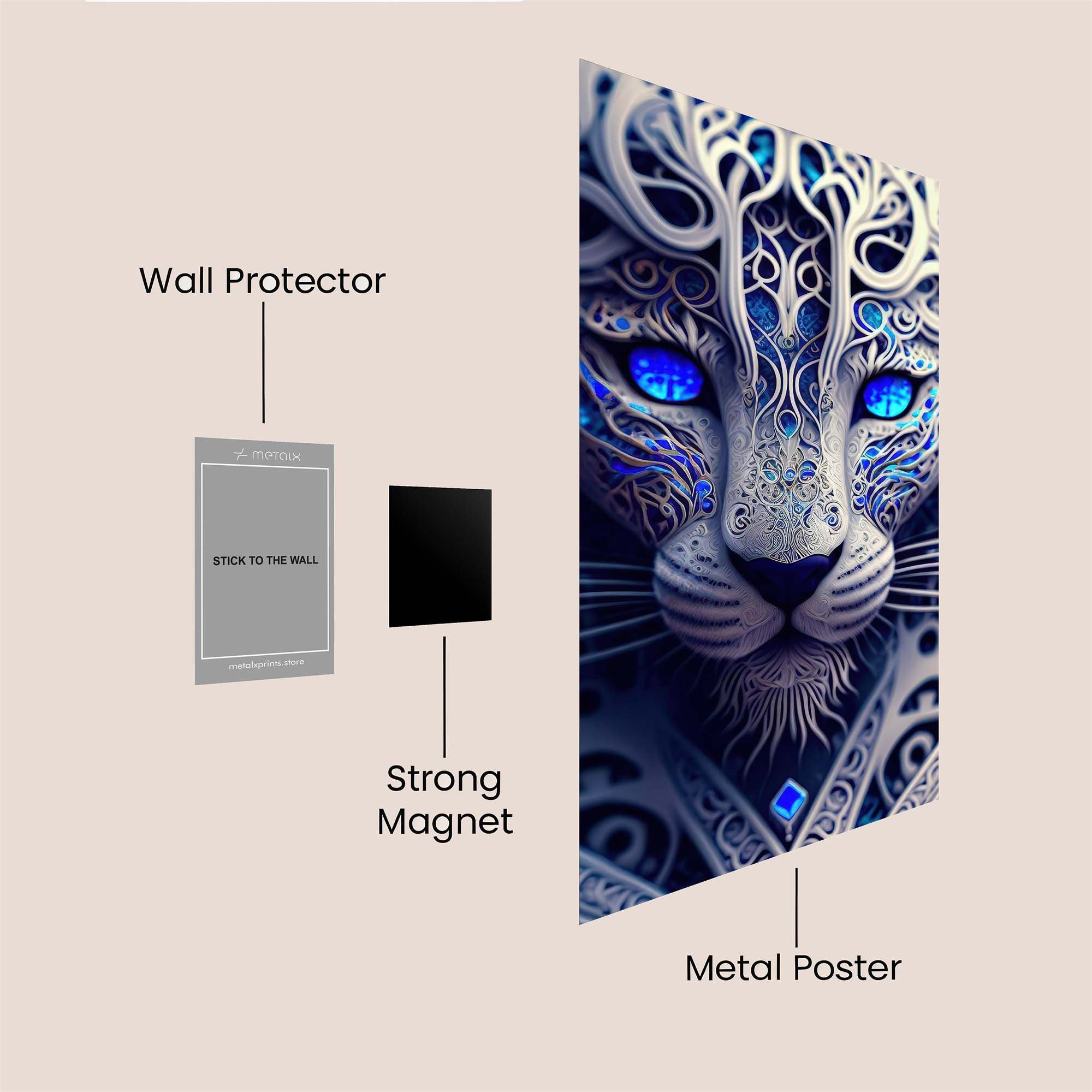 Leopard Enigma Safe Wall Magnetic / M