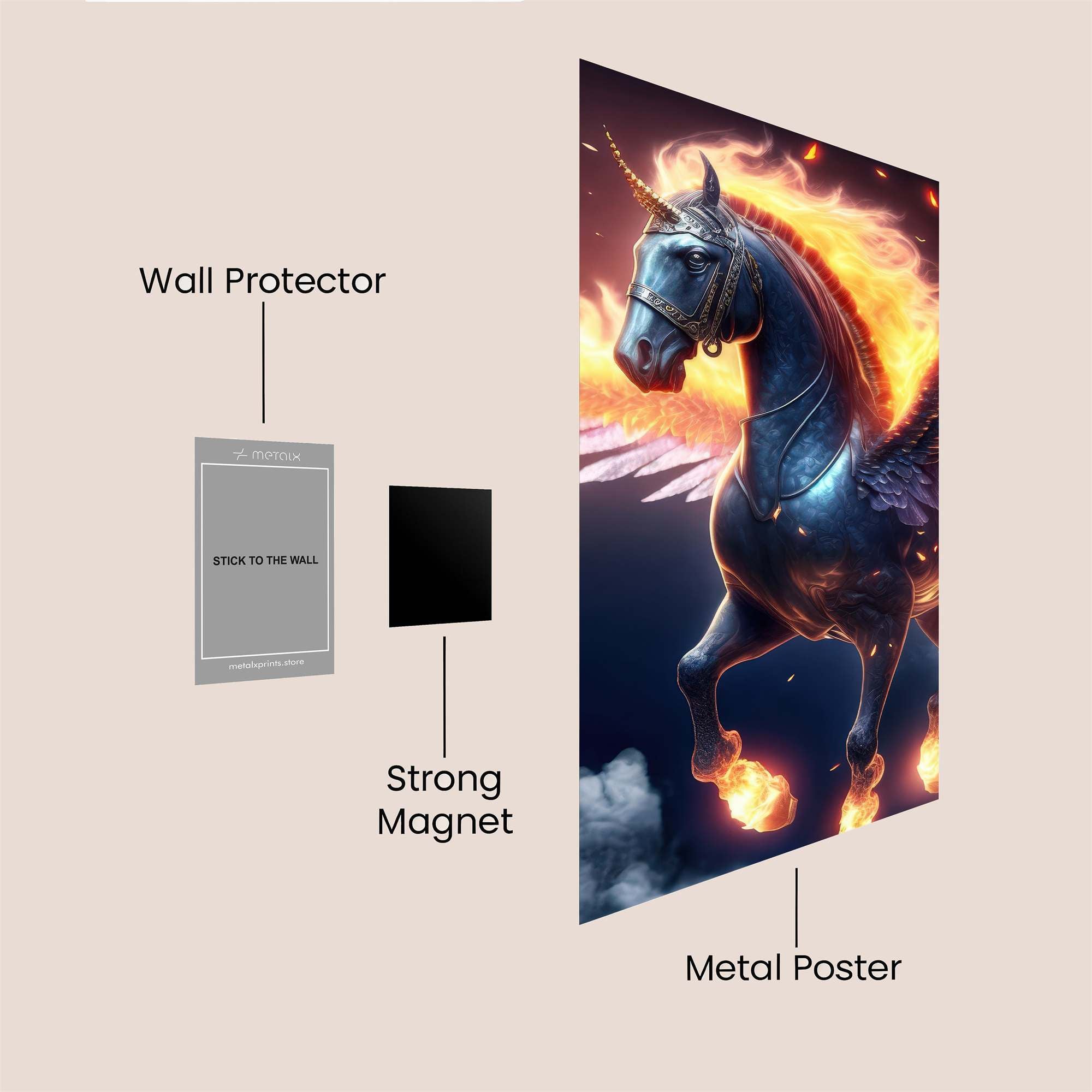 Pegasus Blaze Safe Wall Magnetic / M