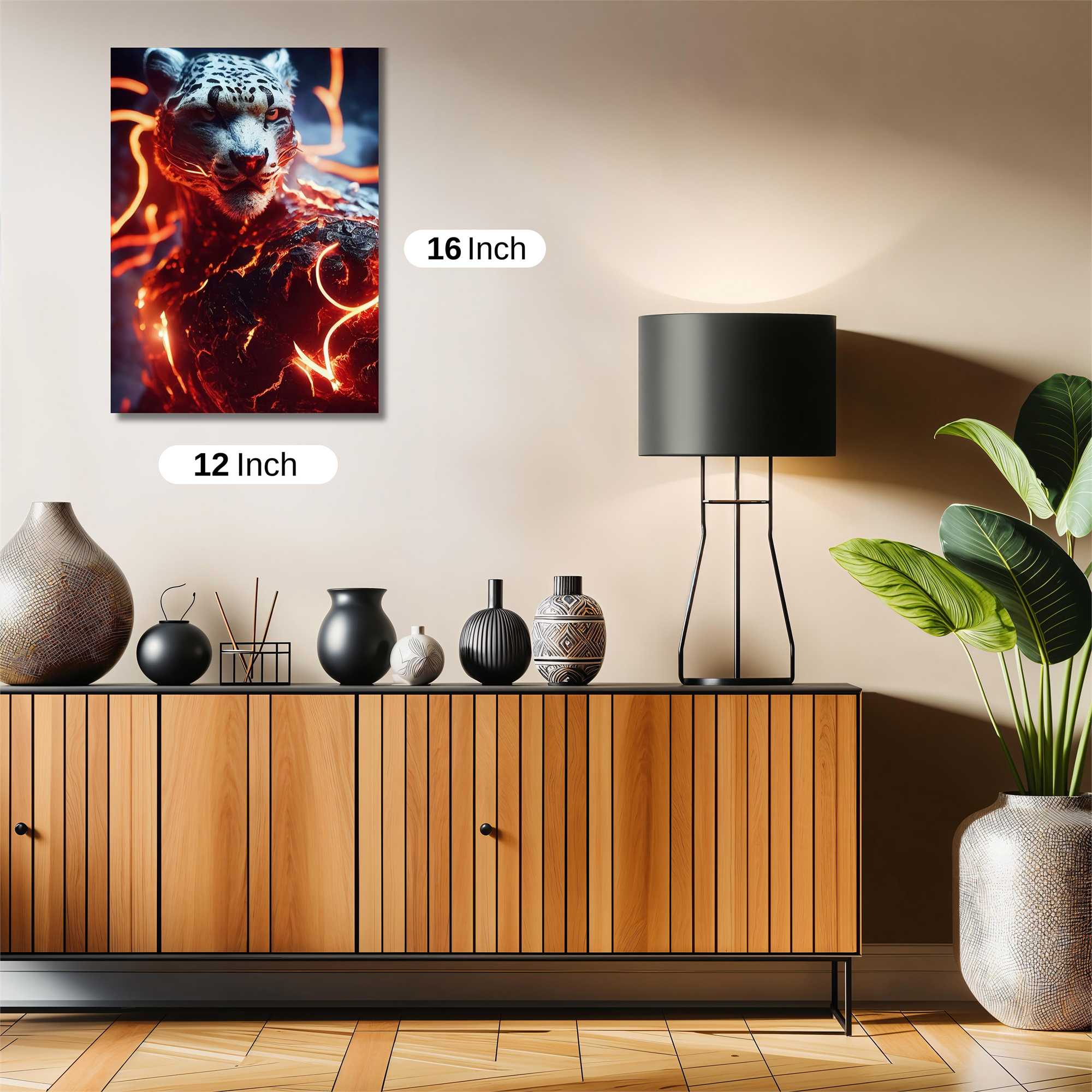 Leopard Inferno Safe Wall Magnetic / M