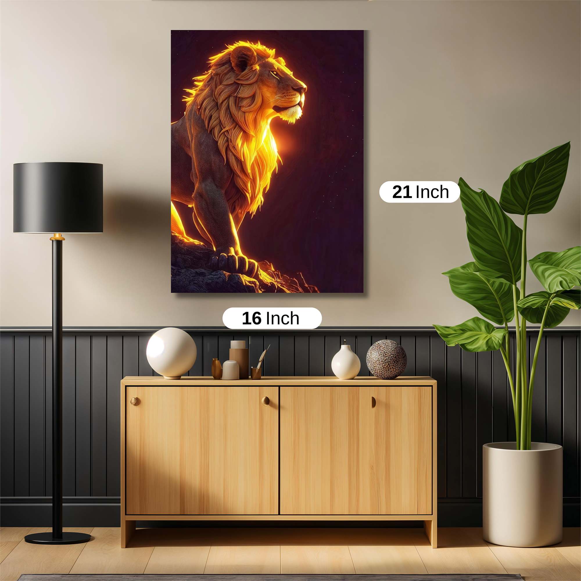 Lion Radiant Safe Wall Magnetic / M