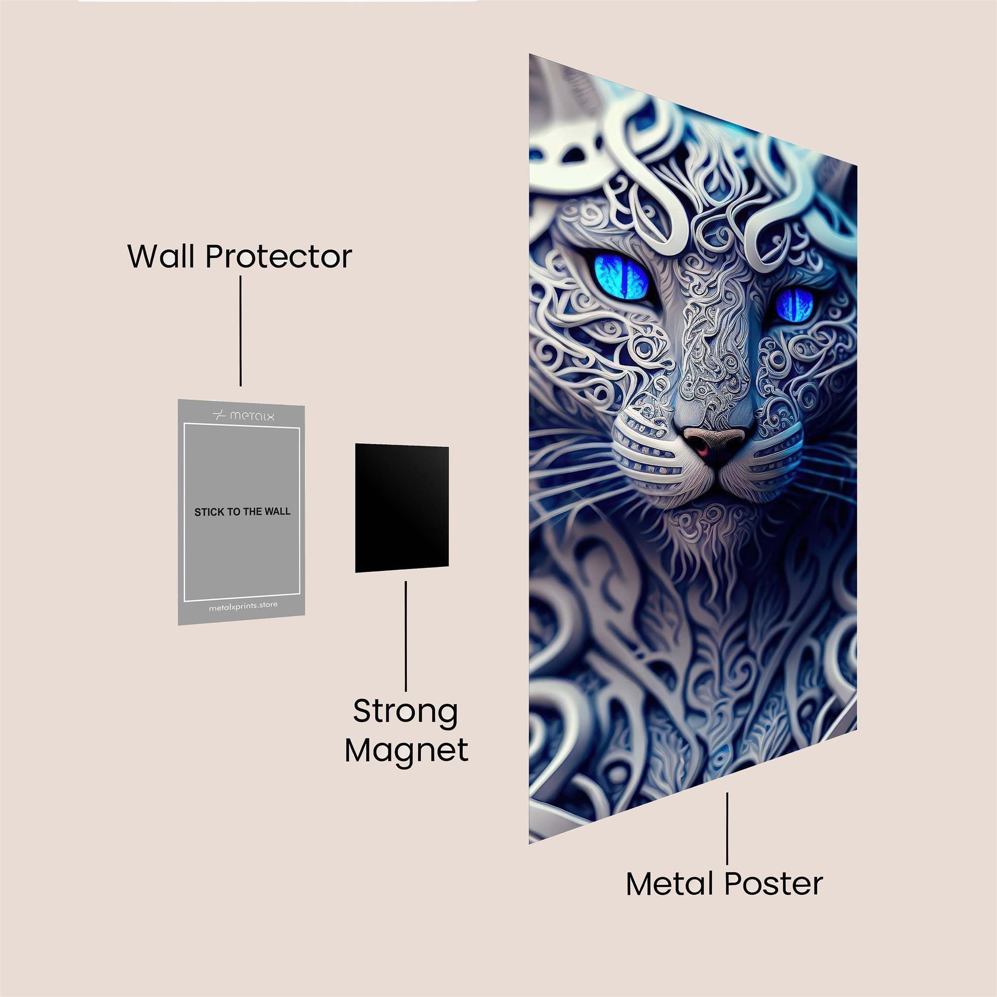 Feline Enigma Safe Wall Magnetic / M