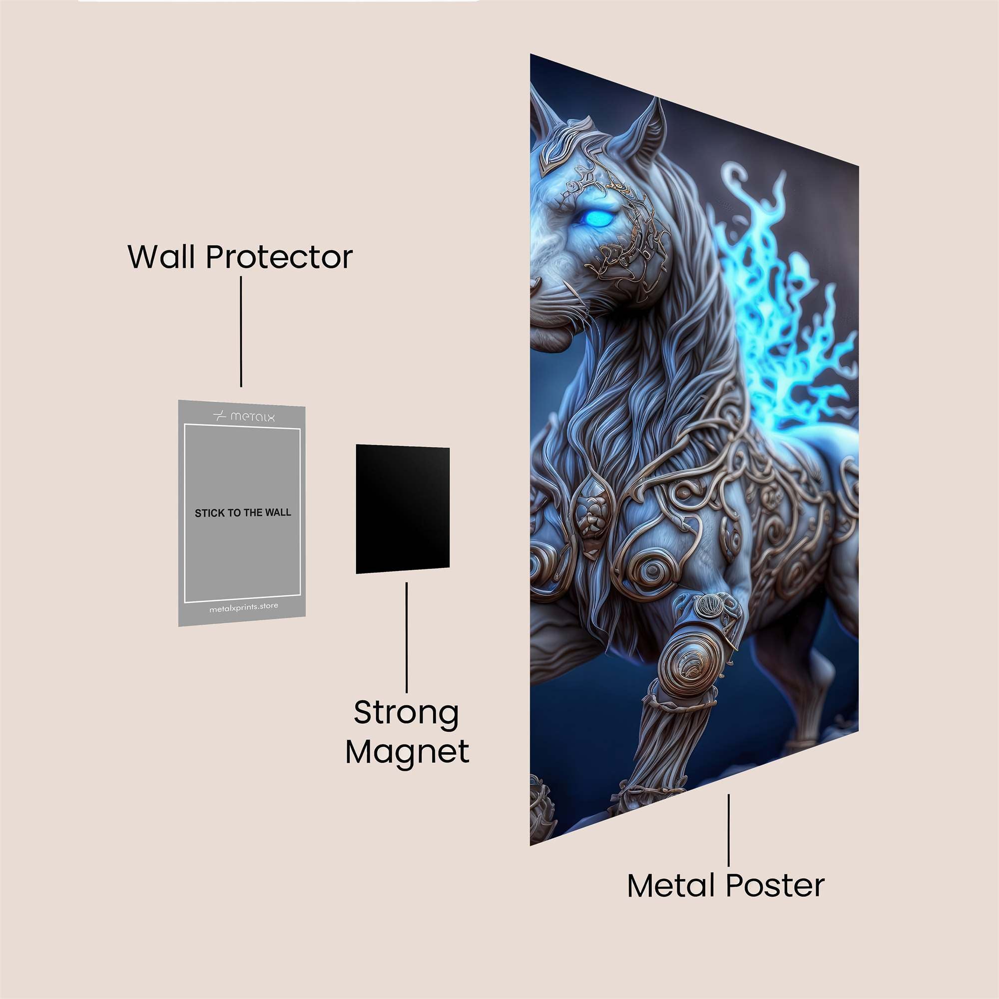 Celestial Steed Safe Wall Magnetic / M