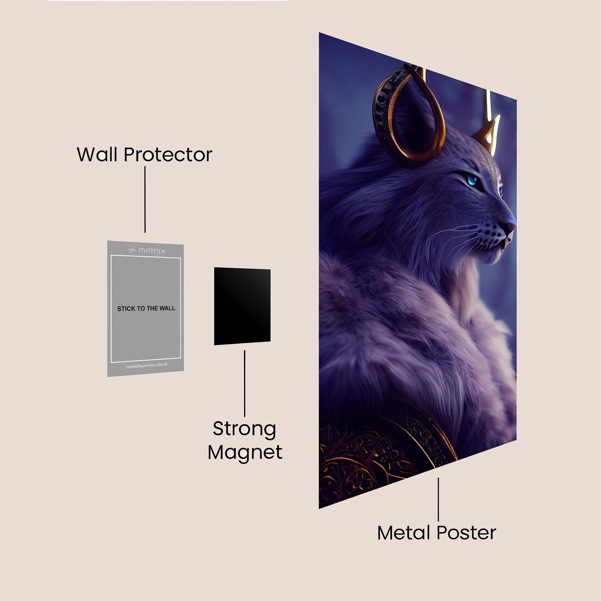 Mystic Lynx Safe Wall Magnetic / M