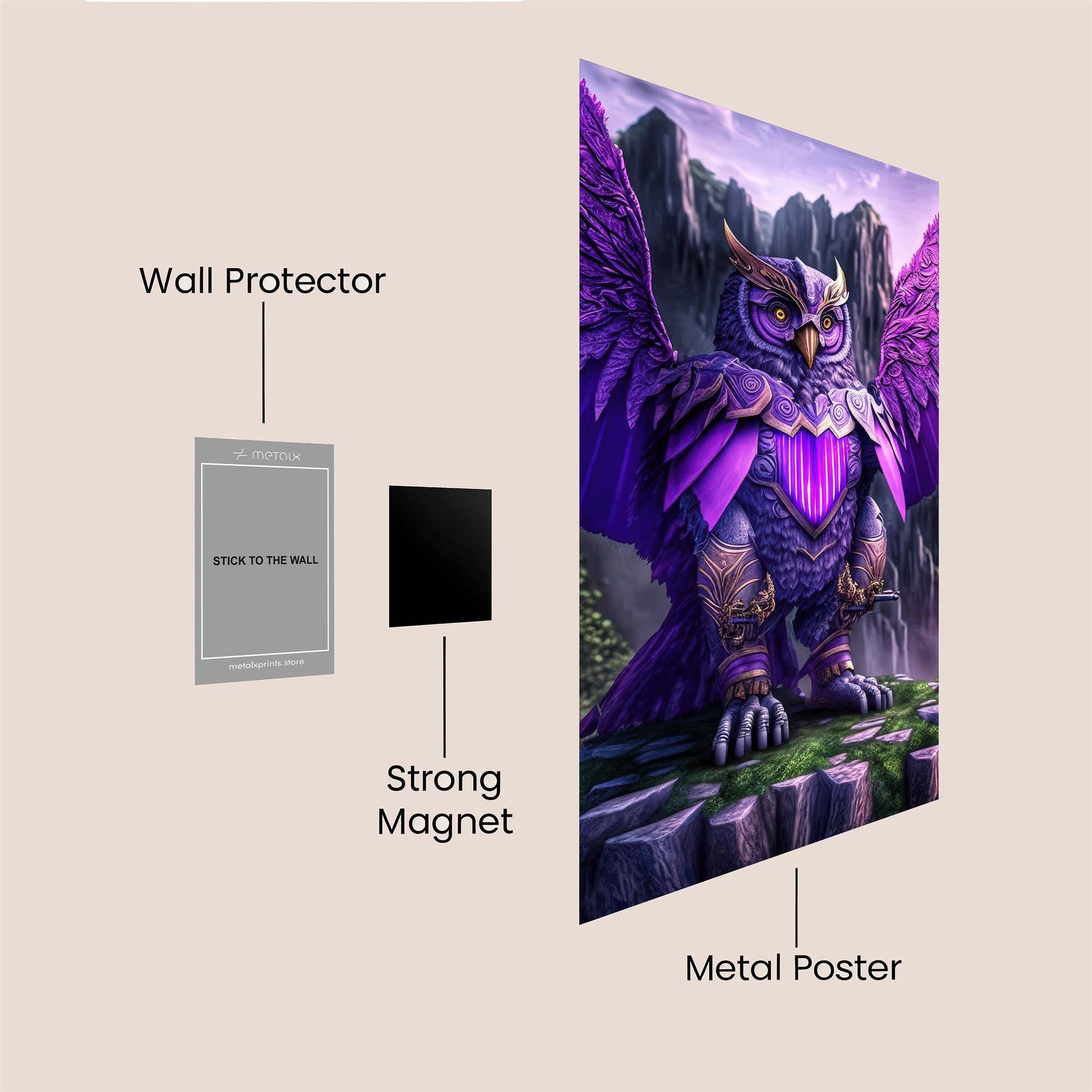 Owl Majesty Safe Wall Magnetic / M