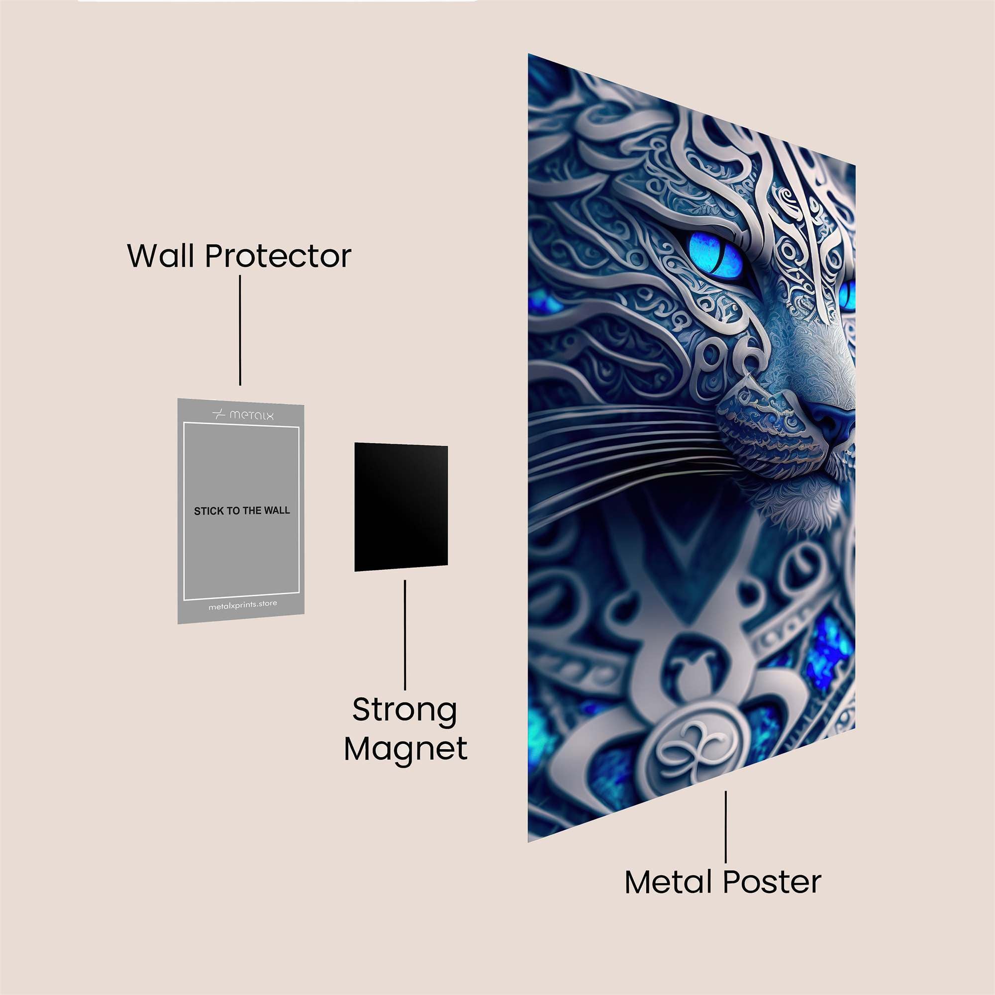 Mystic Tiger Safe Wall Magnetic / M