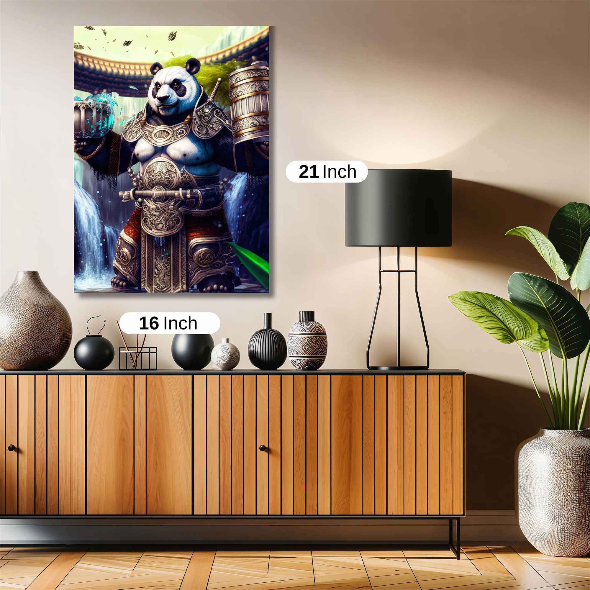 Panda Warrior Safe Wall Magnetic / M