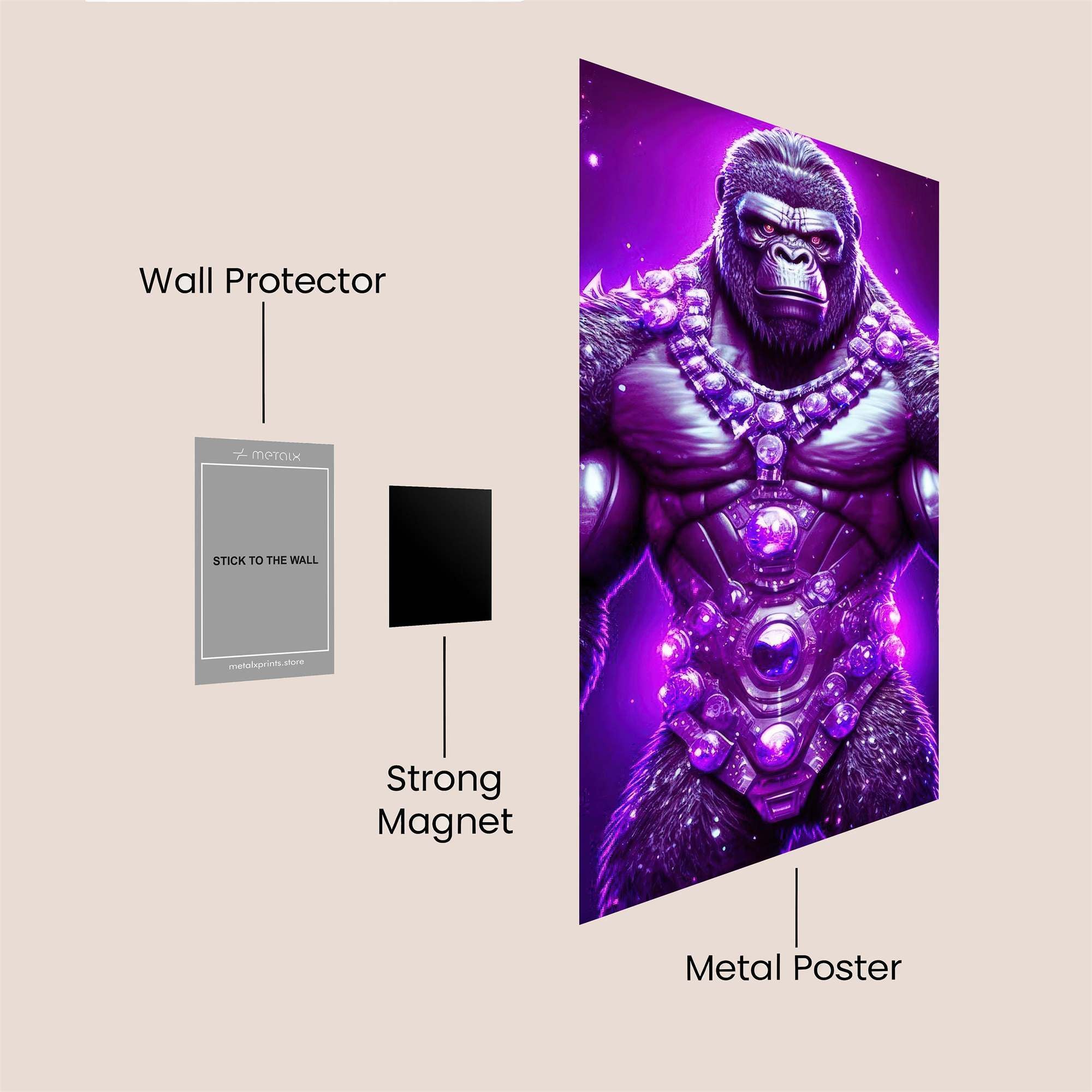 Gorilla Regal Safe Wall Magnetic / M