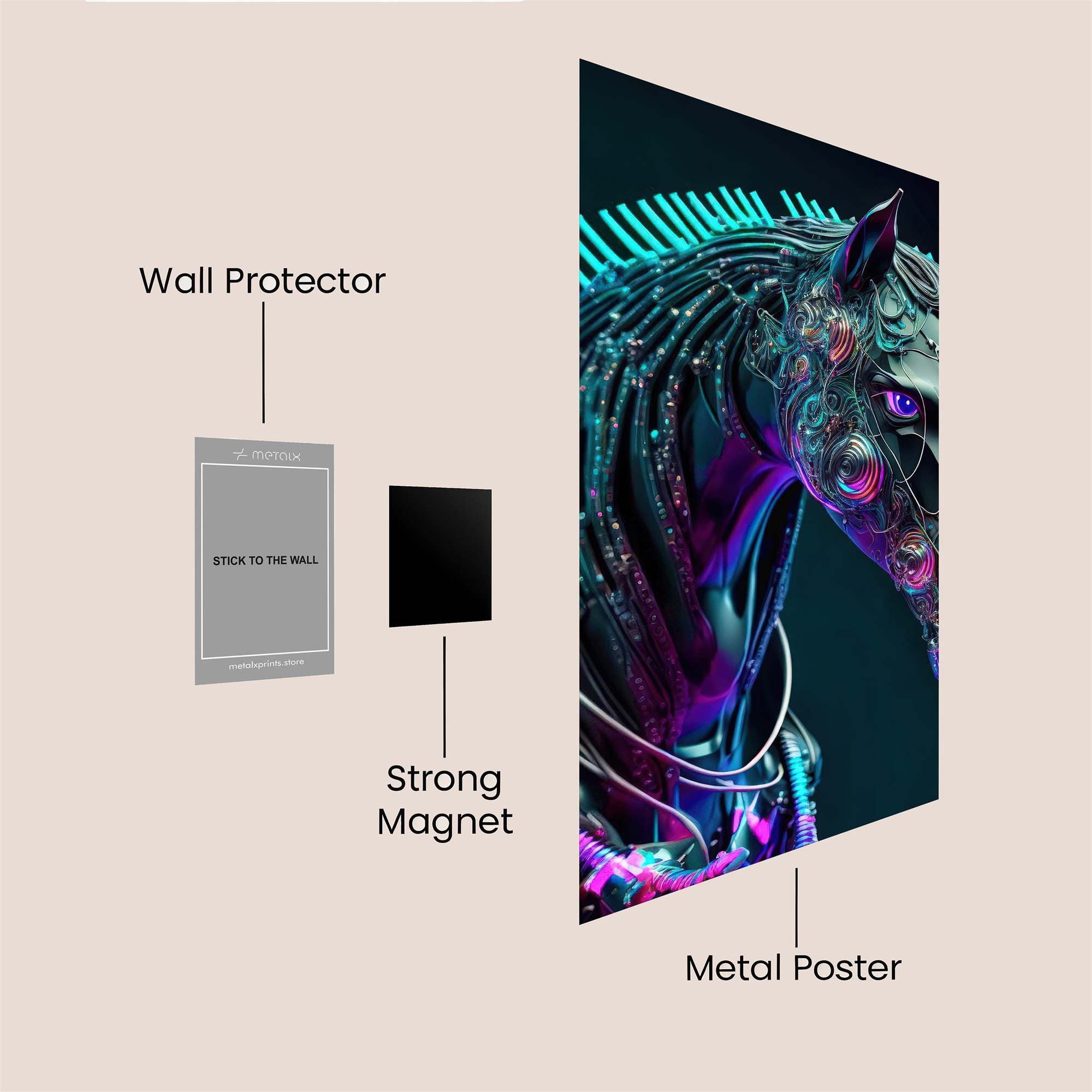 Cyber Steed Safe Wall Magnetic / M