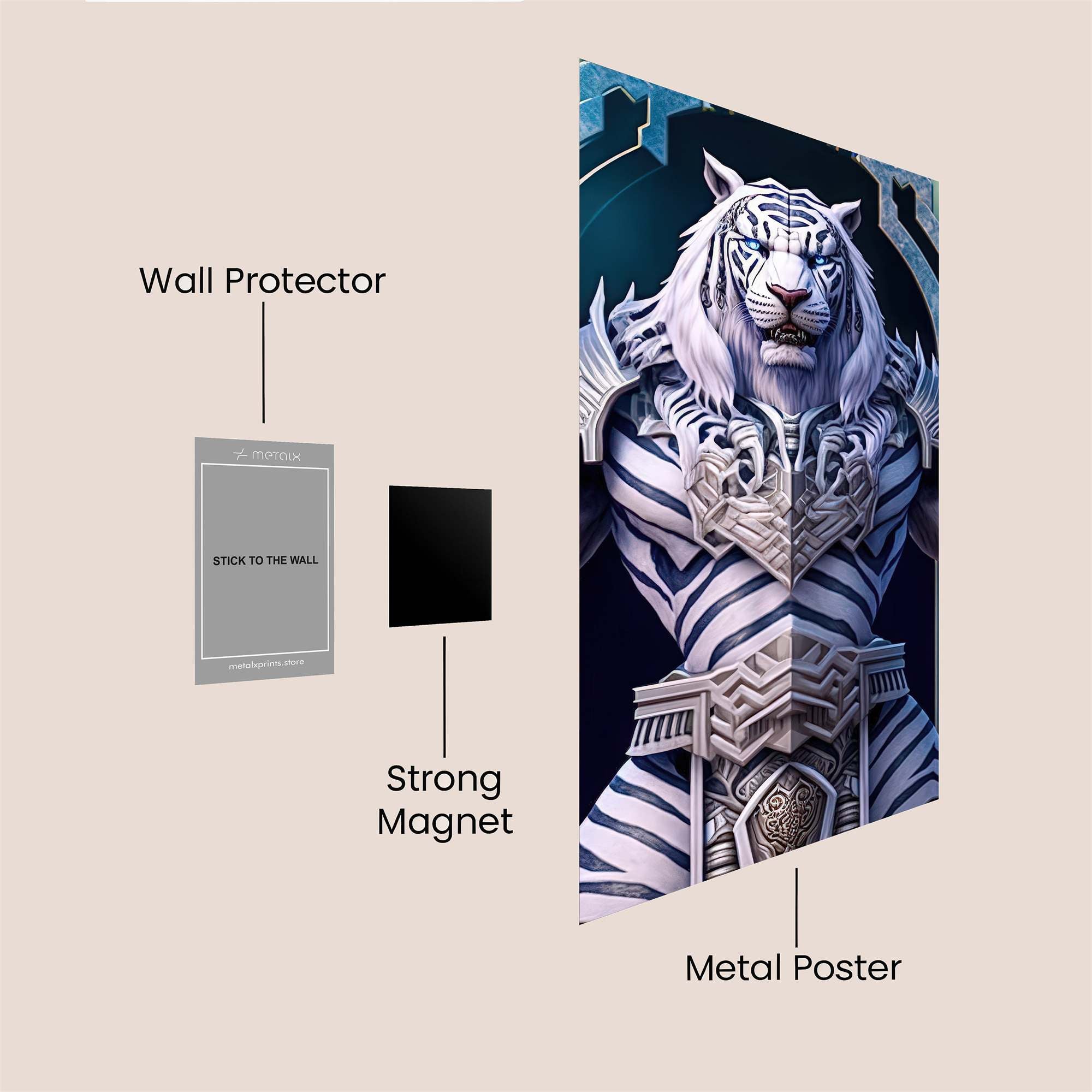 Tiger Monarch Safe Wall Magnetic / M