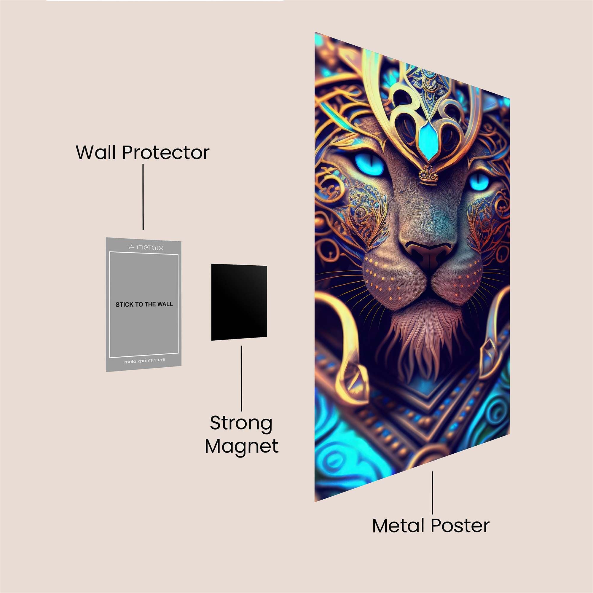 Lion Regal Safe Wall Magnetic / M