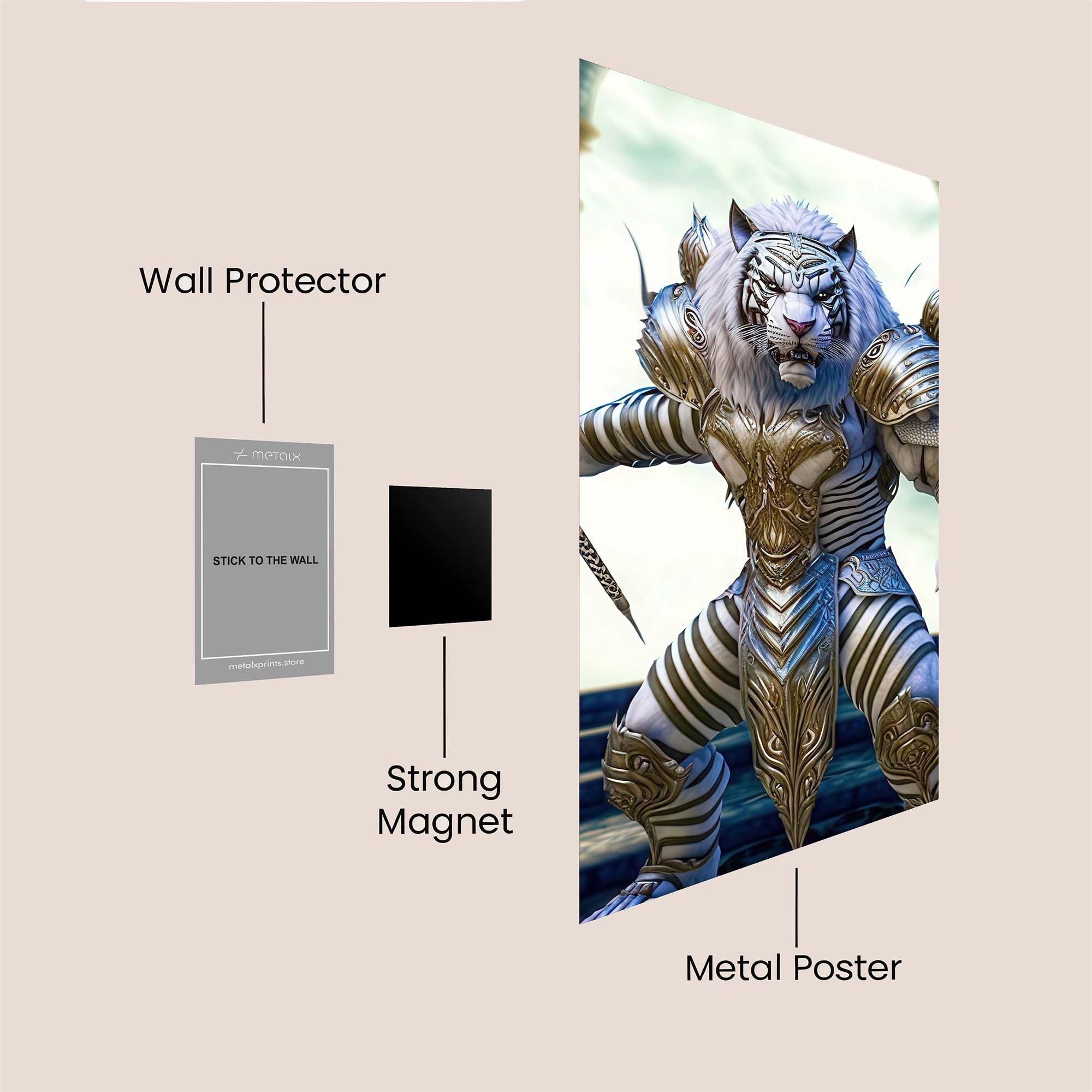 Tiger Monarch Safe Wall Magnetic / M