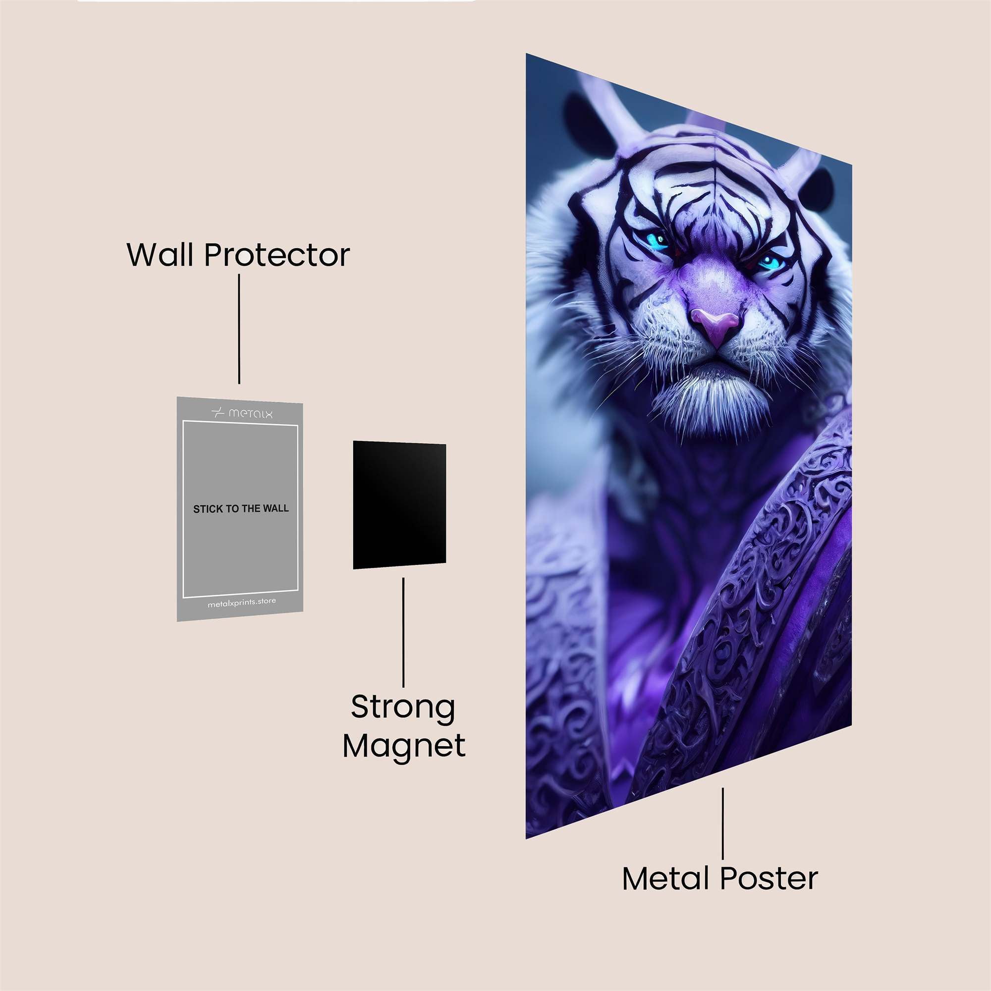 Tiger Mystic Safe Wall Magnetic / M