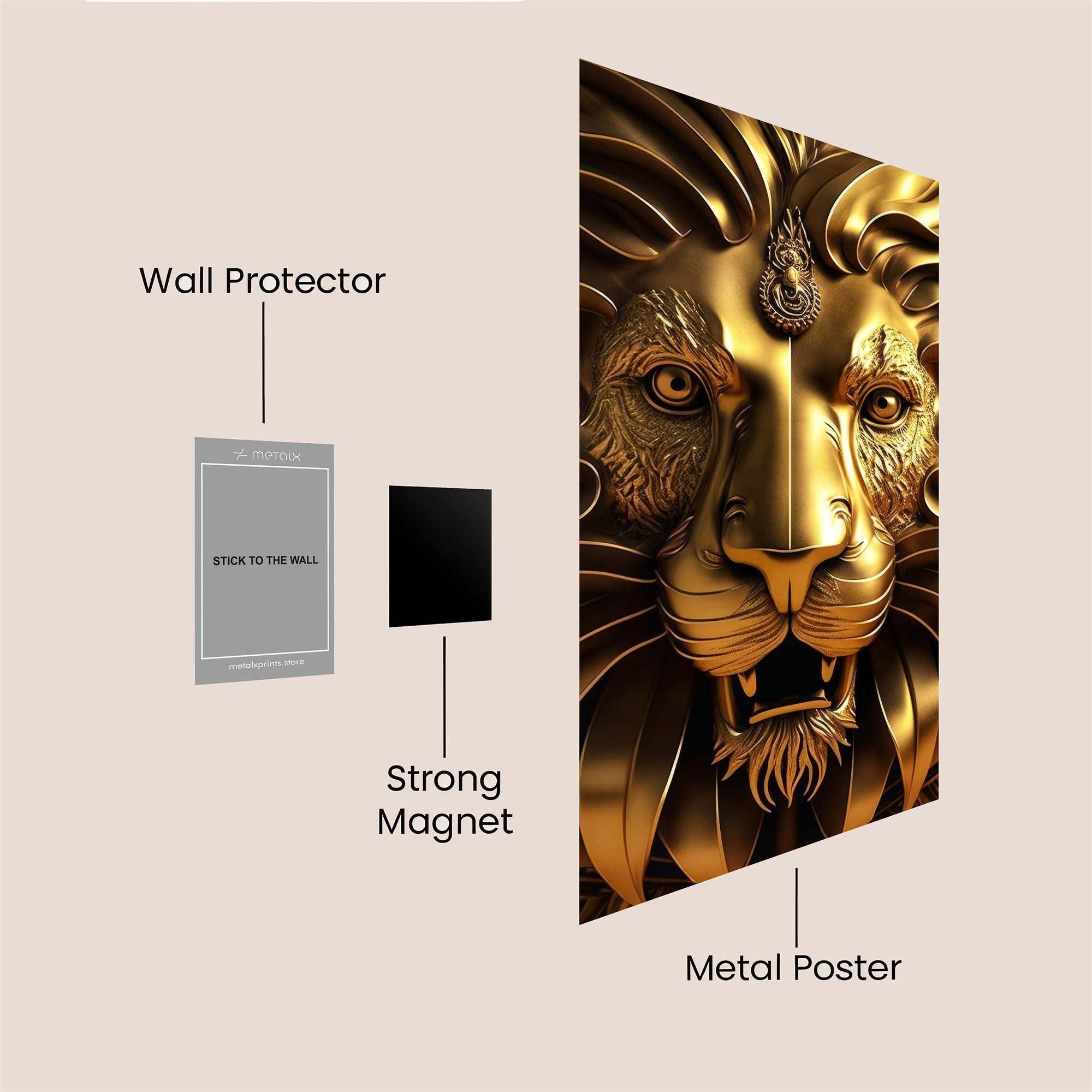 Lion Regal Safe Wall Magnetic / M