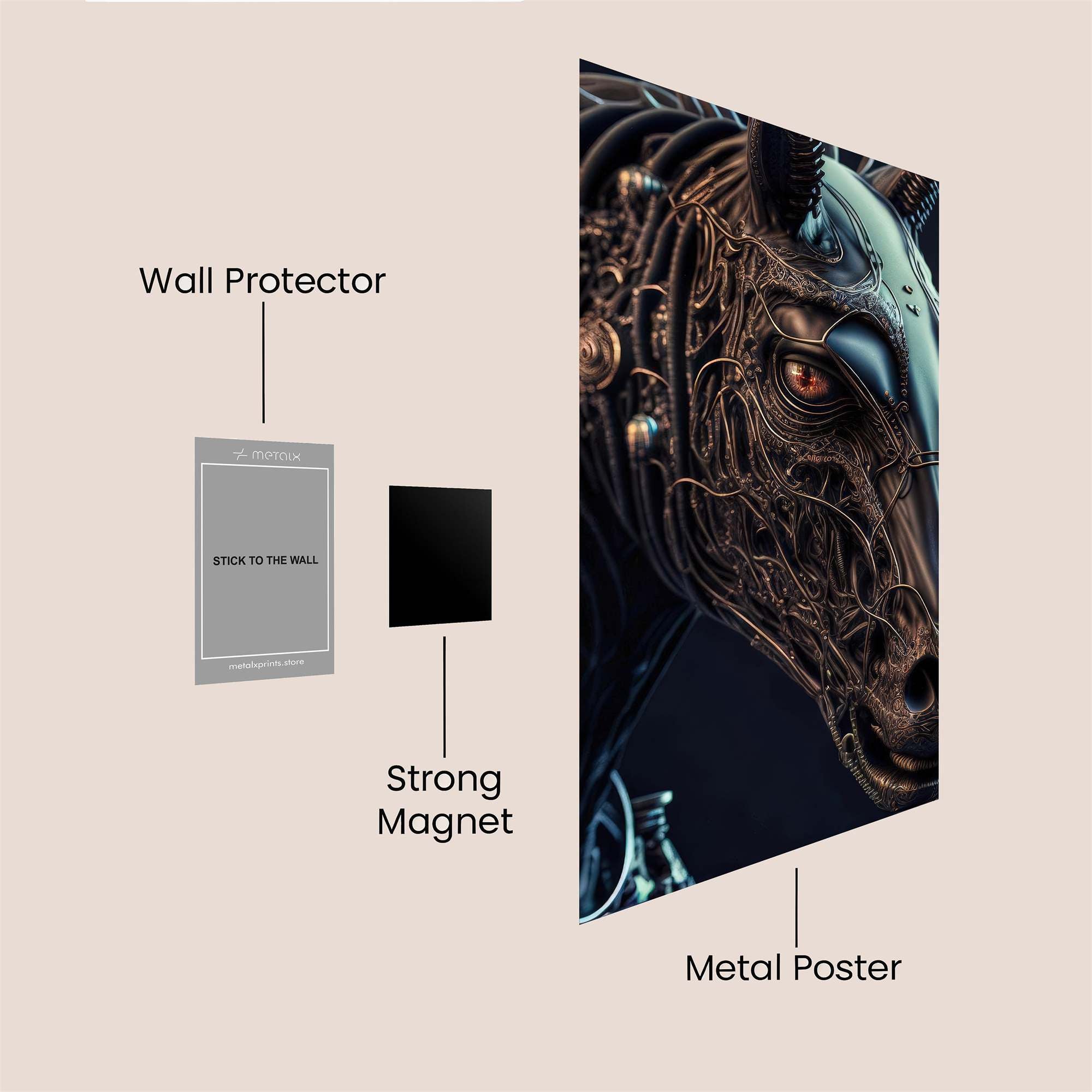 Mecha Stallion Safe Wall Magnetic / M