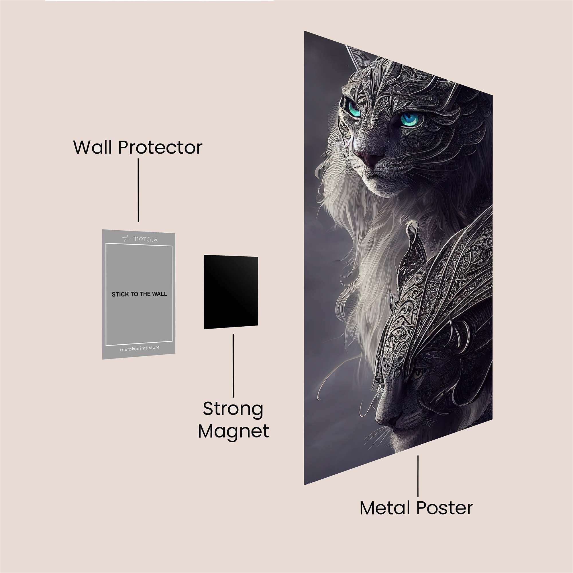 Mystic Guardians Safe Wall Magnetic / M