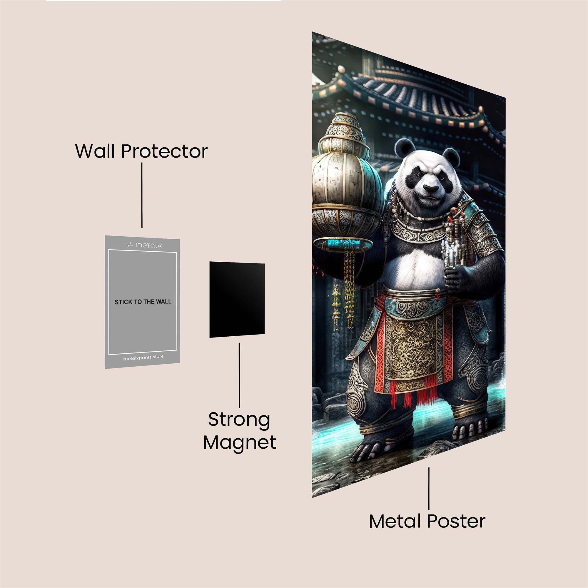 Panda Guardian Safe Wall Magnetic / M