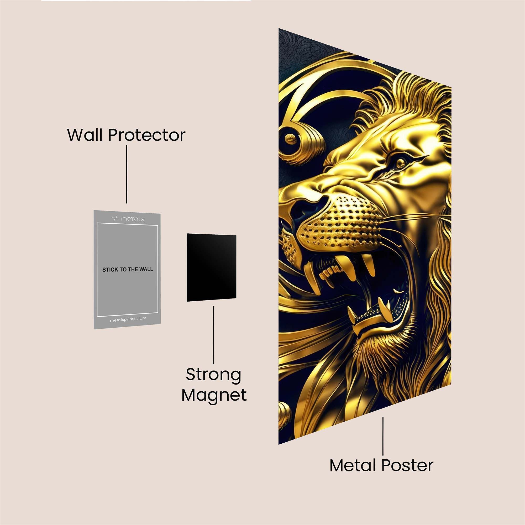 Golden Majesty Safe Wall Magnetic / M