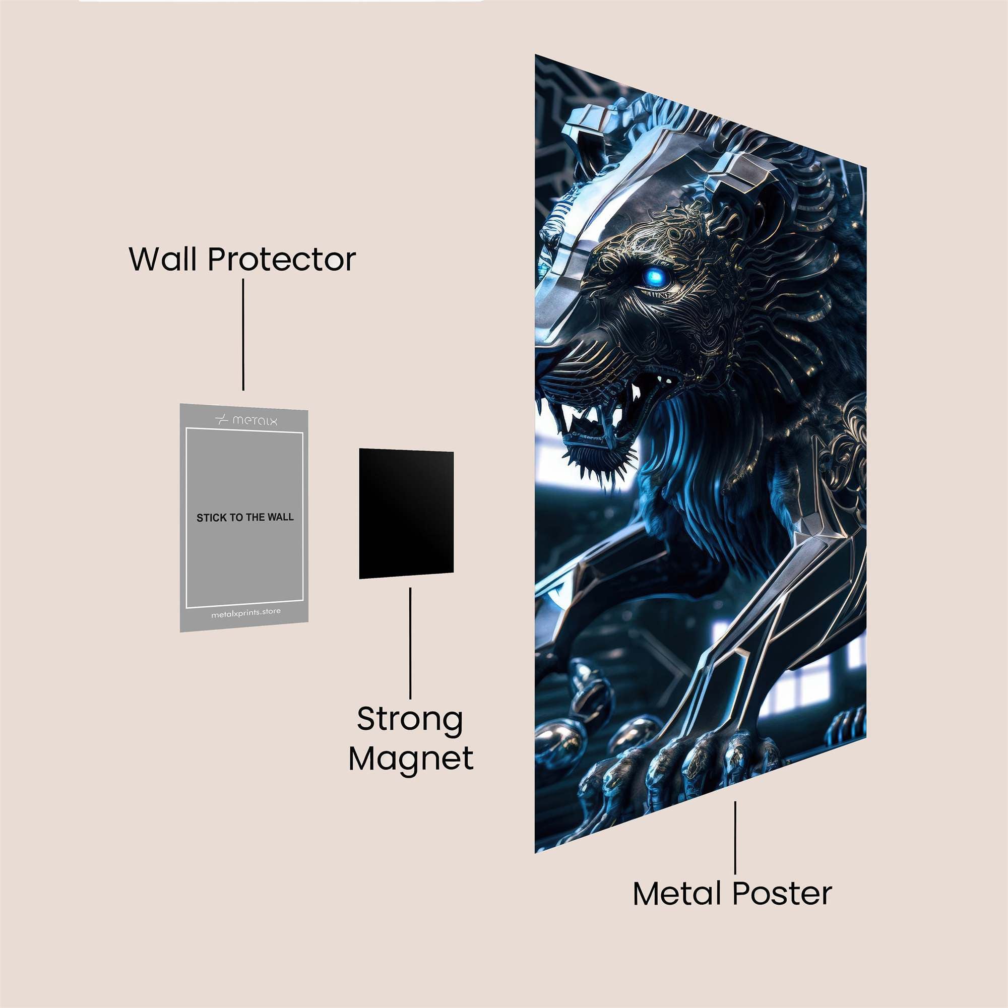 Cybernetic Majesty Safe Wall Magnetic / M