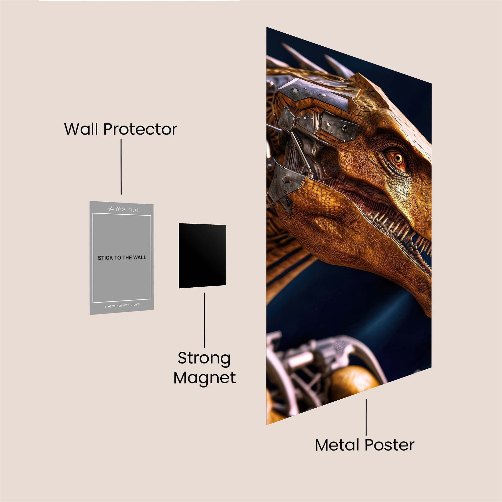 Raptor Reimagined Safe Wall Magnetic / M