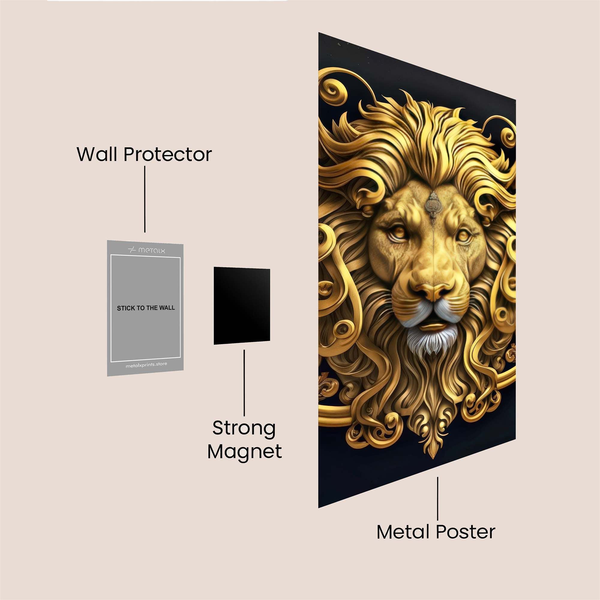 Lion Regal Safe Wall Magnetic / M