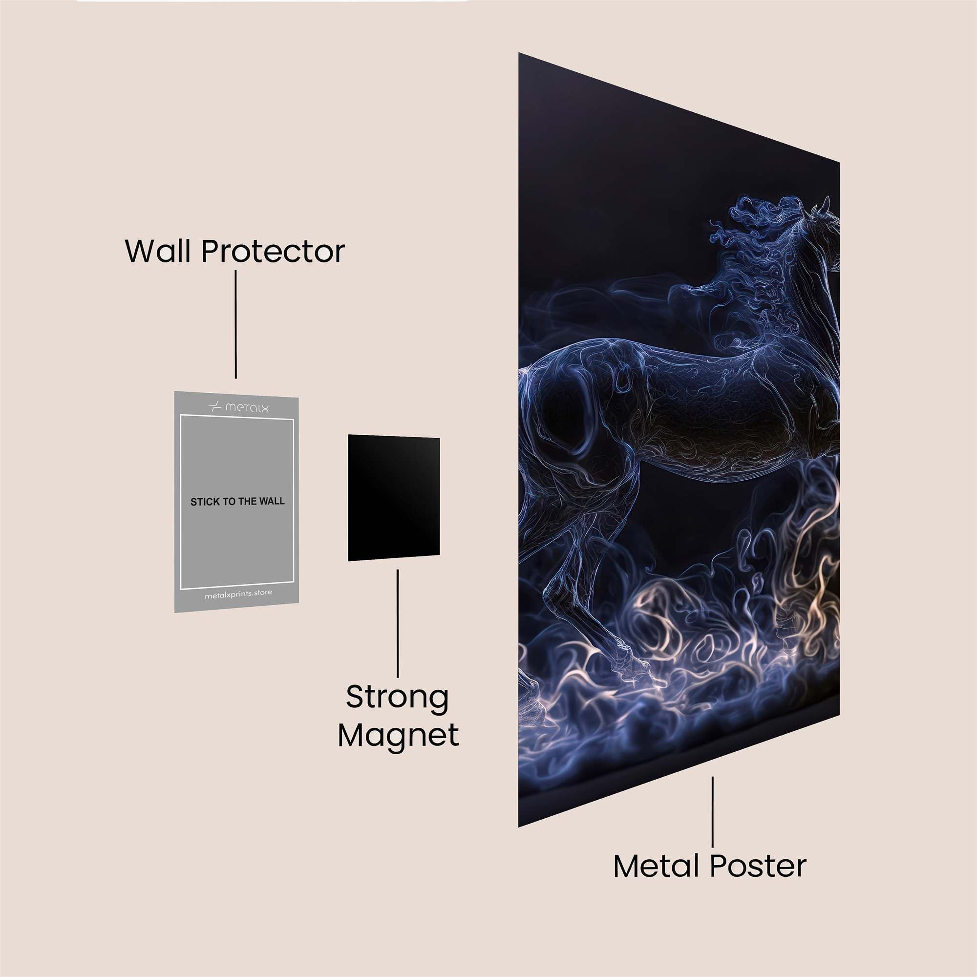 Mystic Gallop Safe Wall Magnetic / M