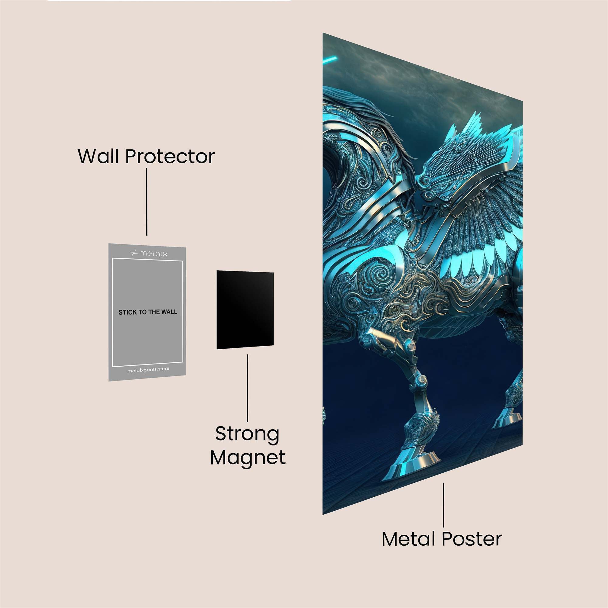 Pegasus Radiant Safe Wall Magnetic / M