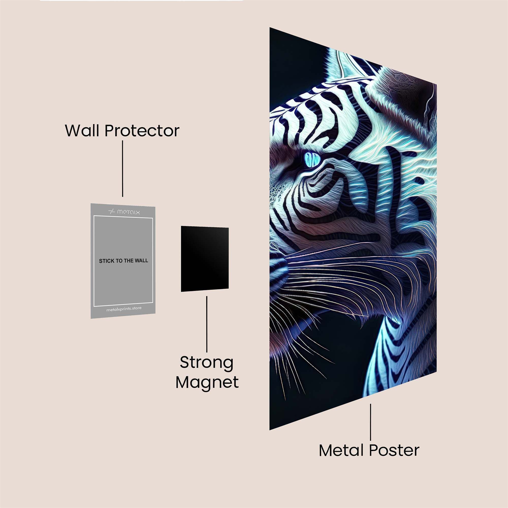 Glowing Enigma Safe Wall Magnetic / M