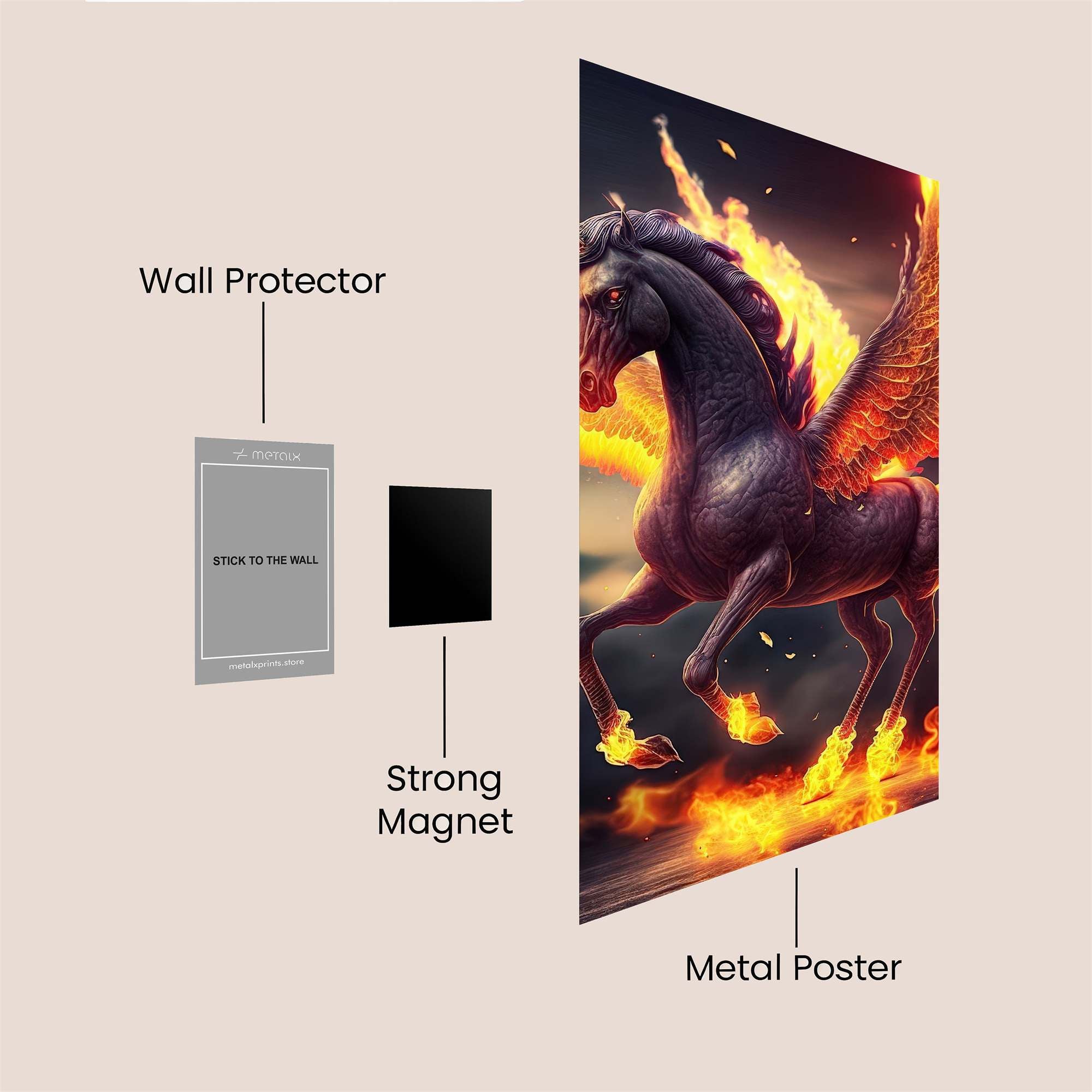 Phoenix Fury Safe Wall Magnetic / M