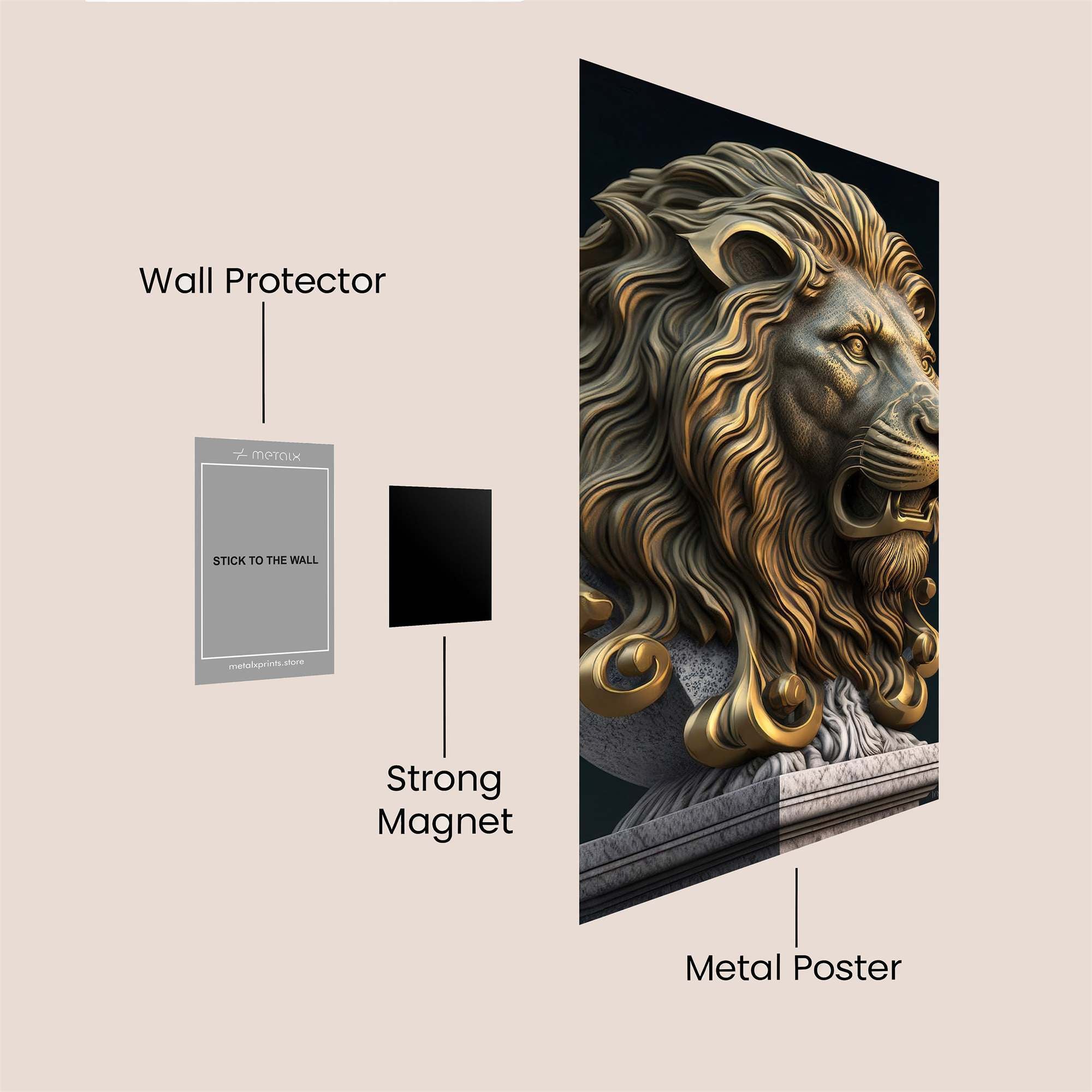 Lion Regal Safe Wall Magnetic / M