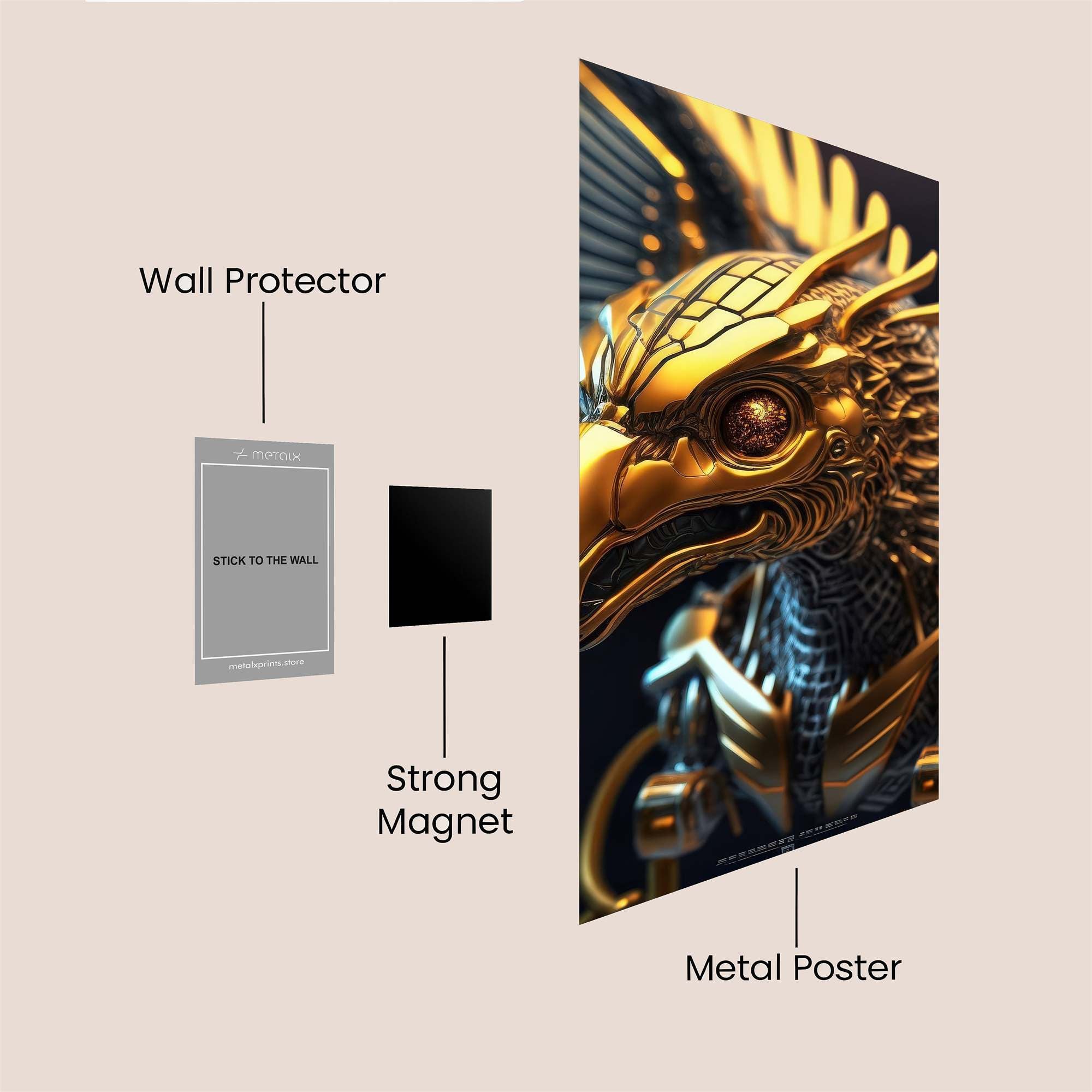Golden Majesty Safe Wall Magnetic / M