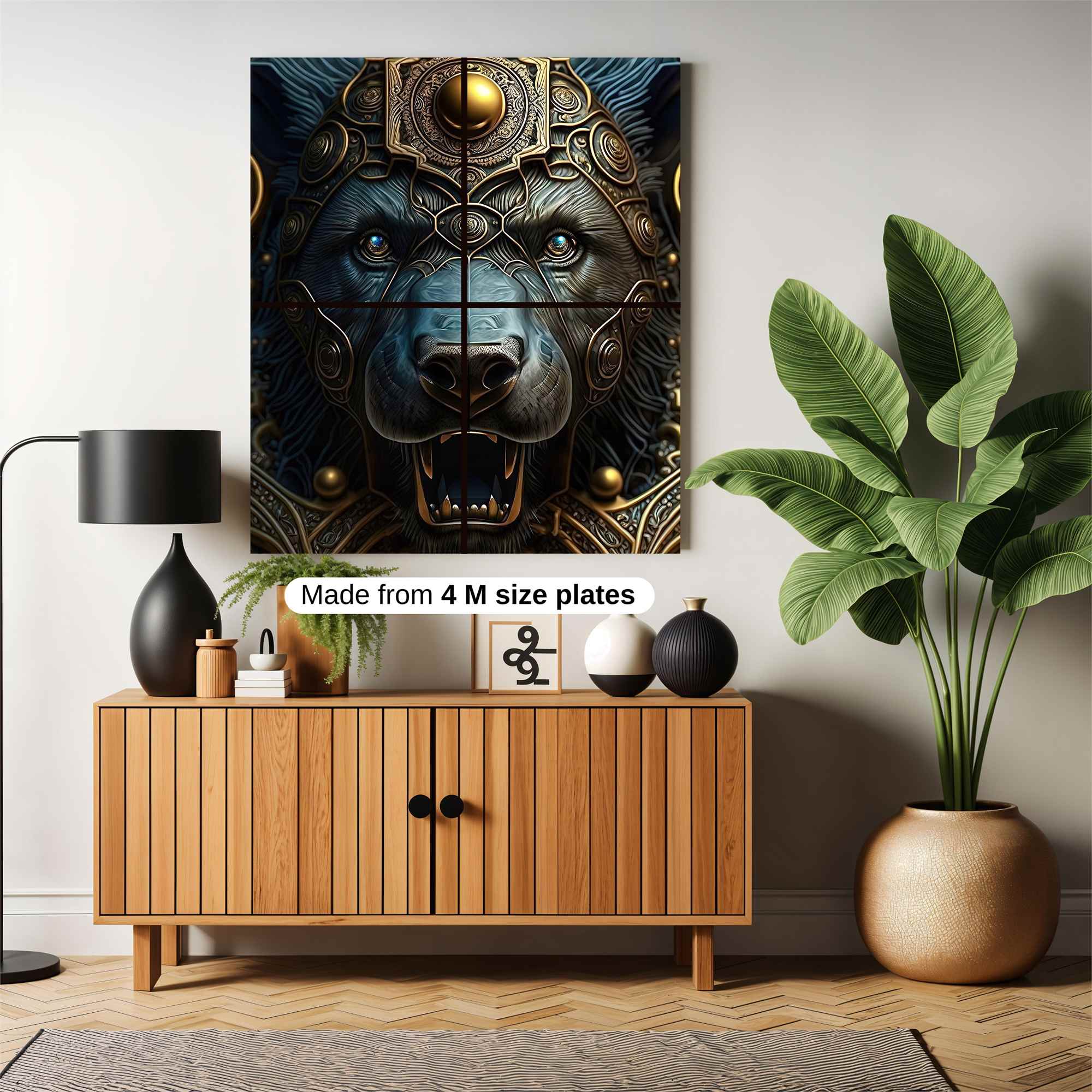Lion Majestic Safe Wall Magnetic / M
